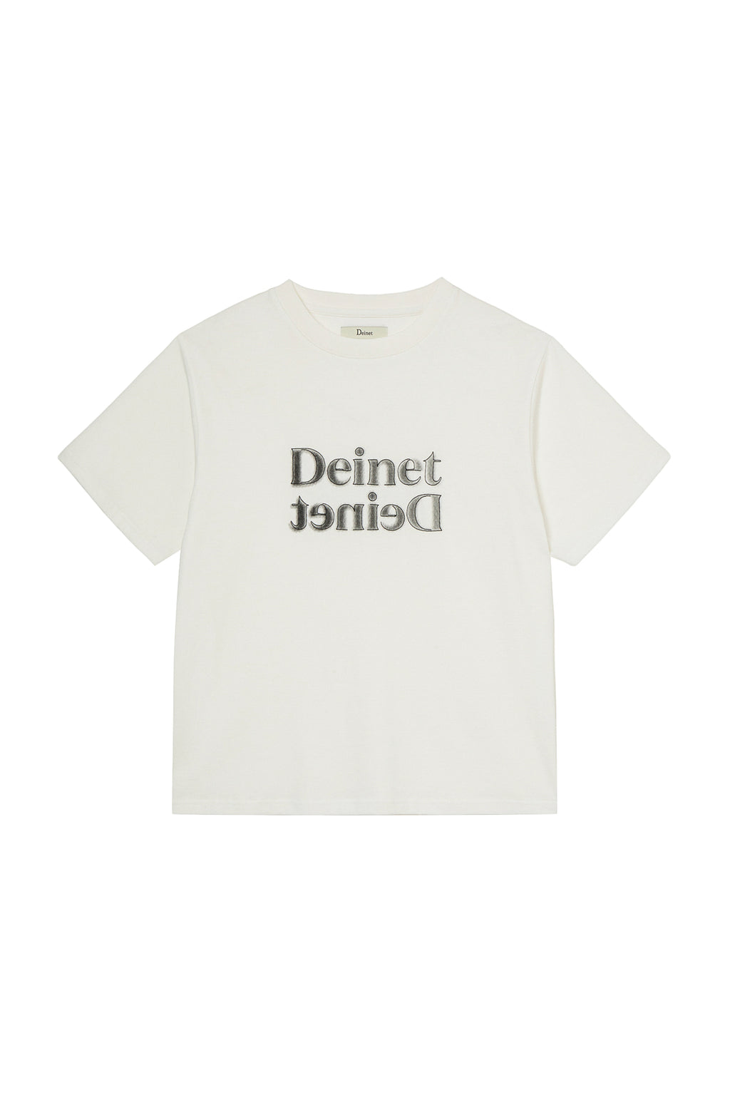 Deinet - Brushed Stitch Point Regular T-Shirt (White) product image 1 | TRAB K-Fashion Australia