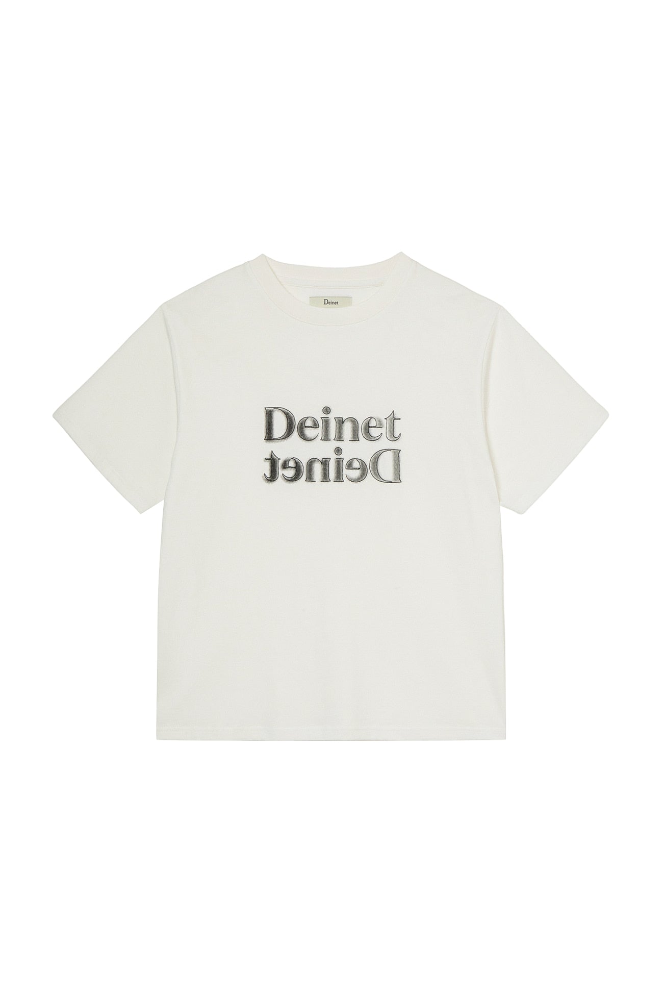 Deinet - Brushed Stitch Point Regular T-Shirt (White) product image 1 | TRAB K-Fashion Australia