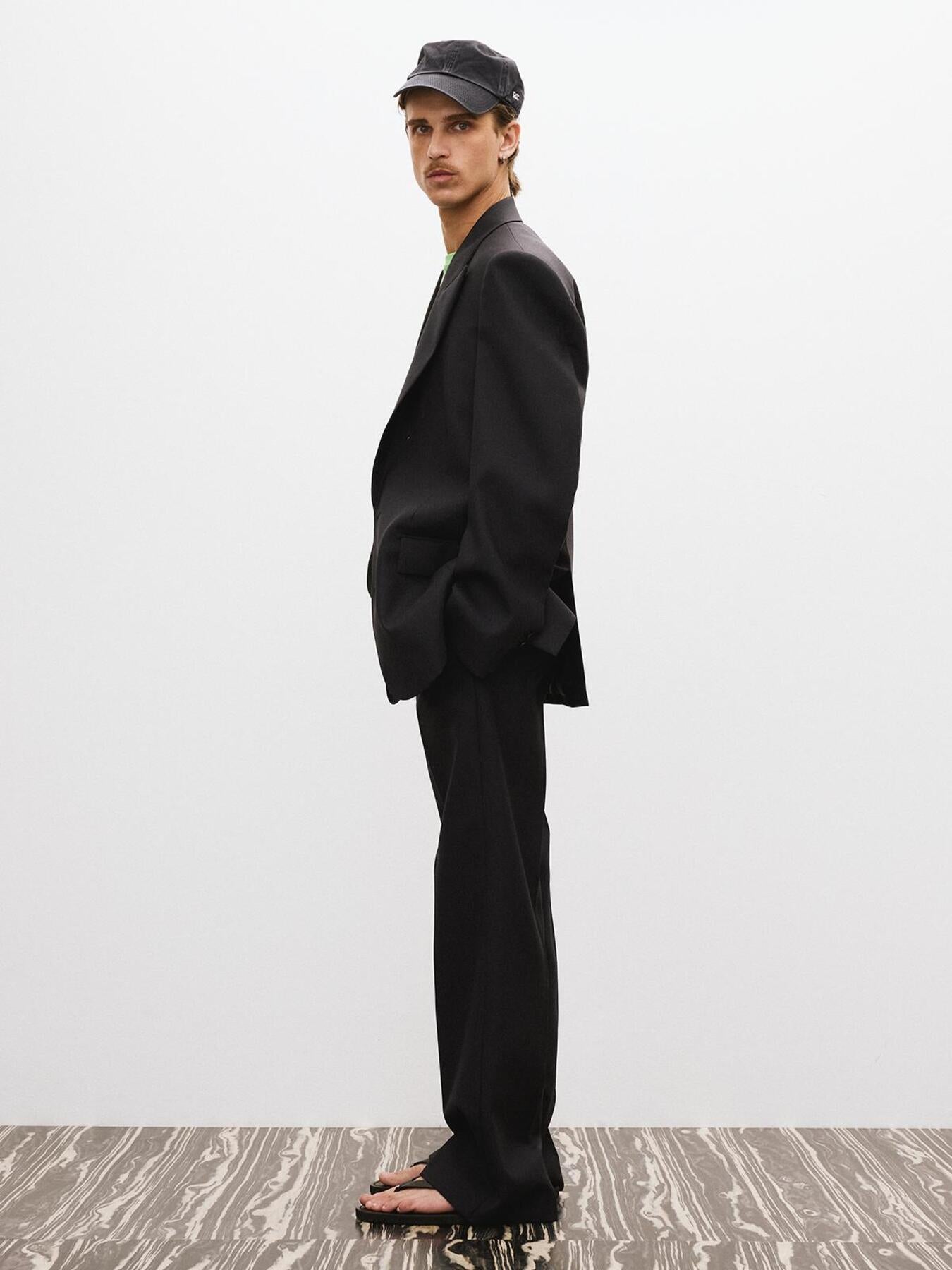 Recto - Structure Wool Tailored Jacket (Vintage Navy) product image 3 | TRAB K-Fashion Australia