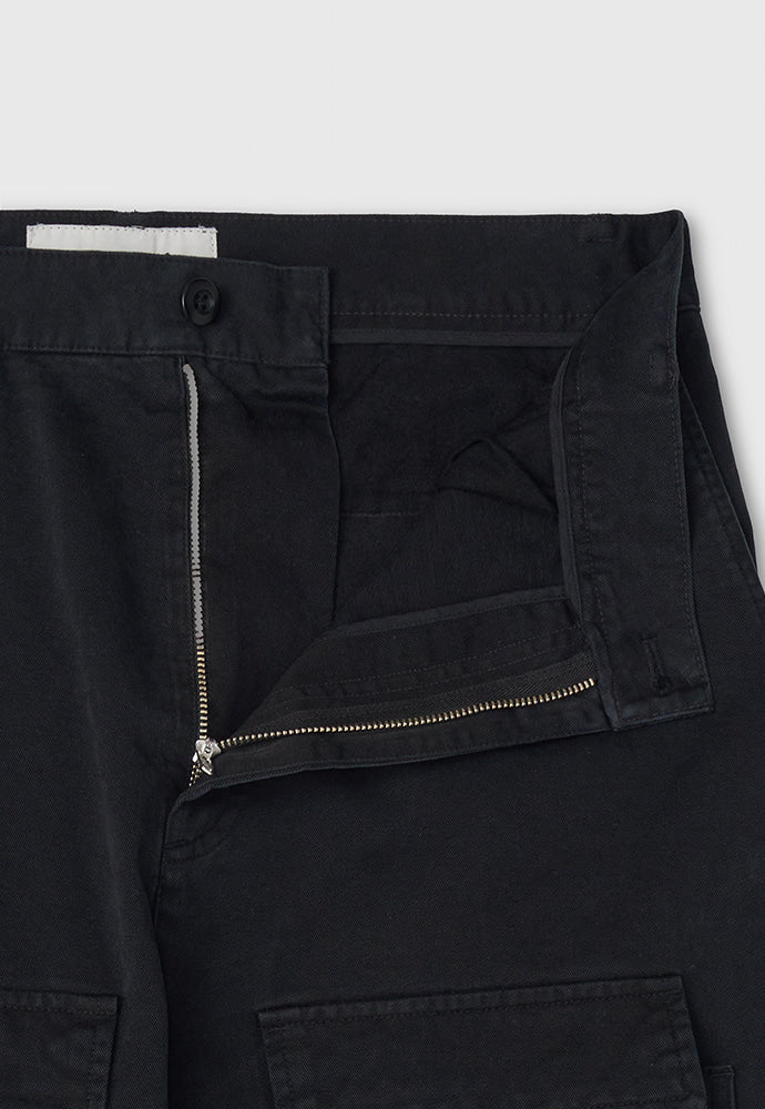 Tonywack - Wide-Leg Garment Washed Cargo Pants (Faded Black) product image 10 | TRAB K-Fashion Australia