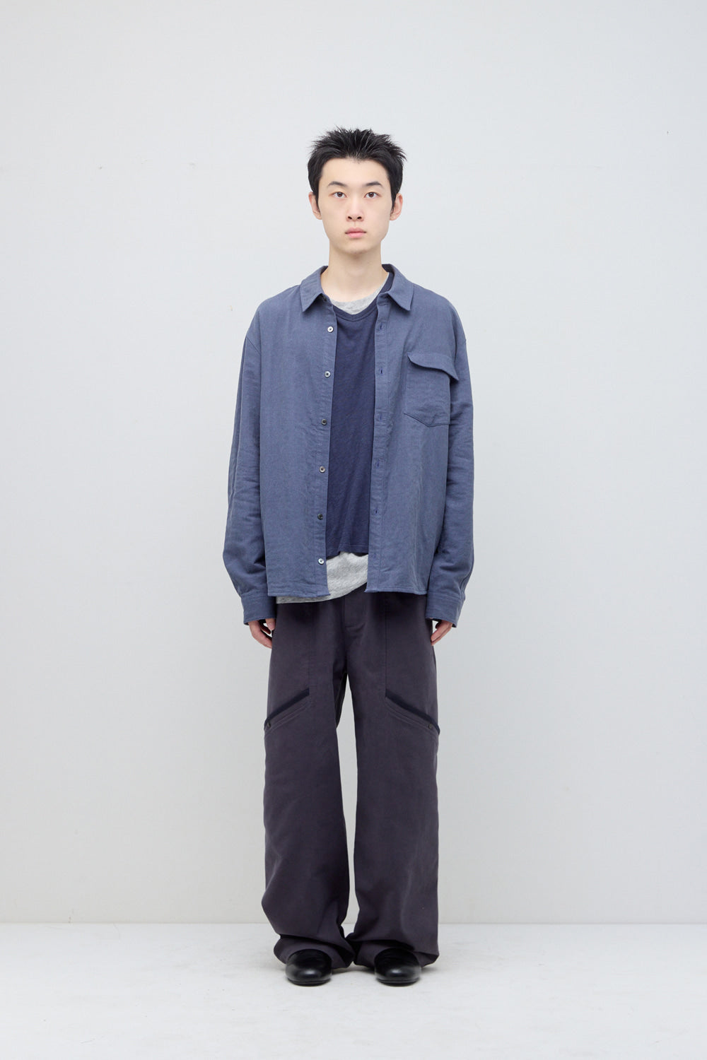 Hatchingroom - Curved Shirt (Dyed Blue) product image 3 | TRAB K-Fashion Australia