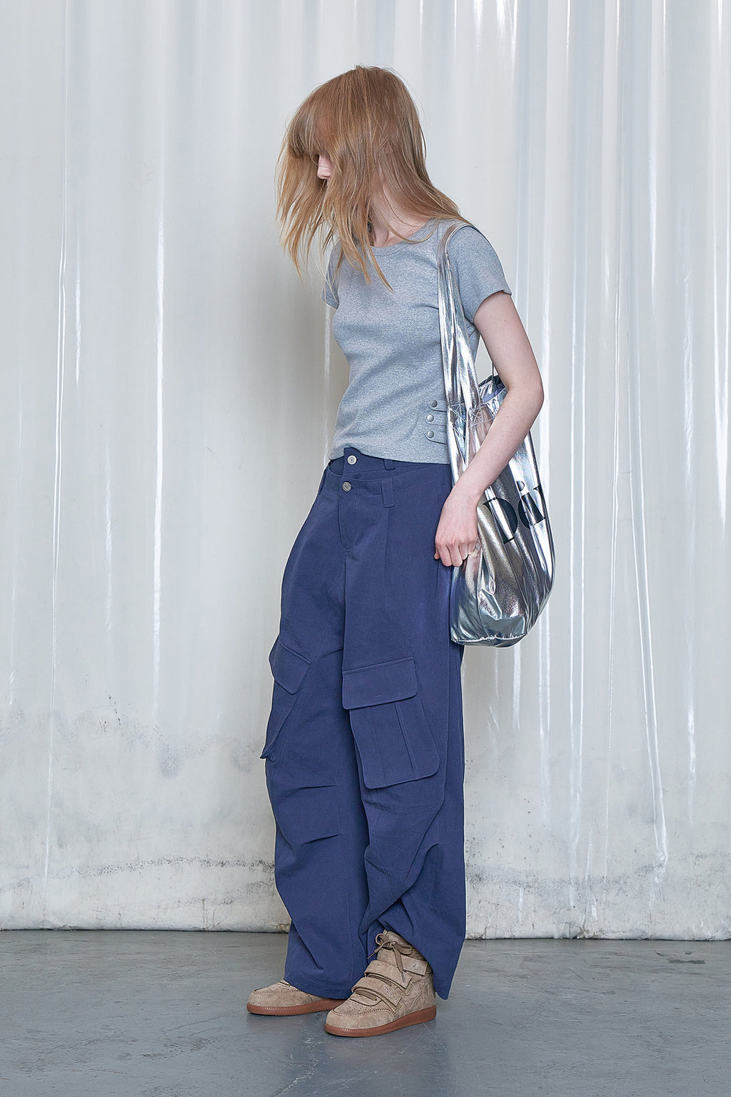 Deinet - Washing Cargo Double Pants (Navy) product image 5 | TRAB K-Fashion Australia