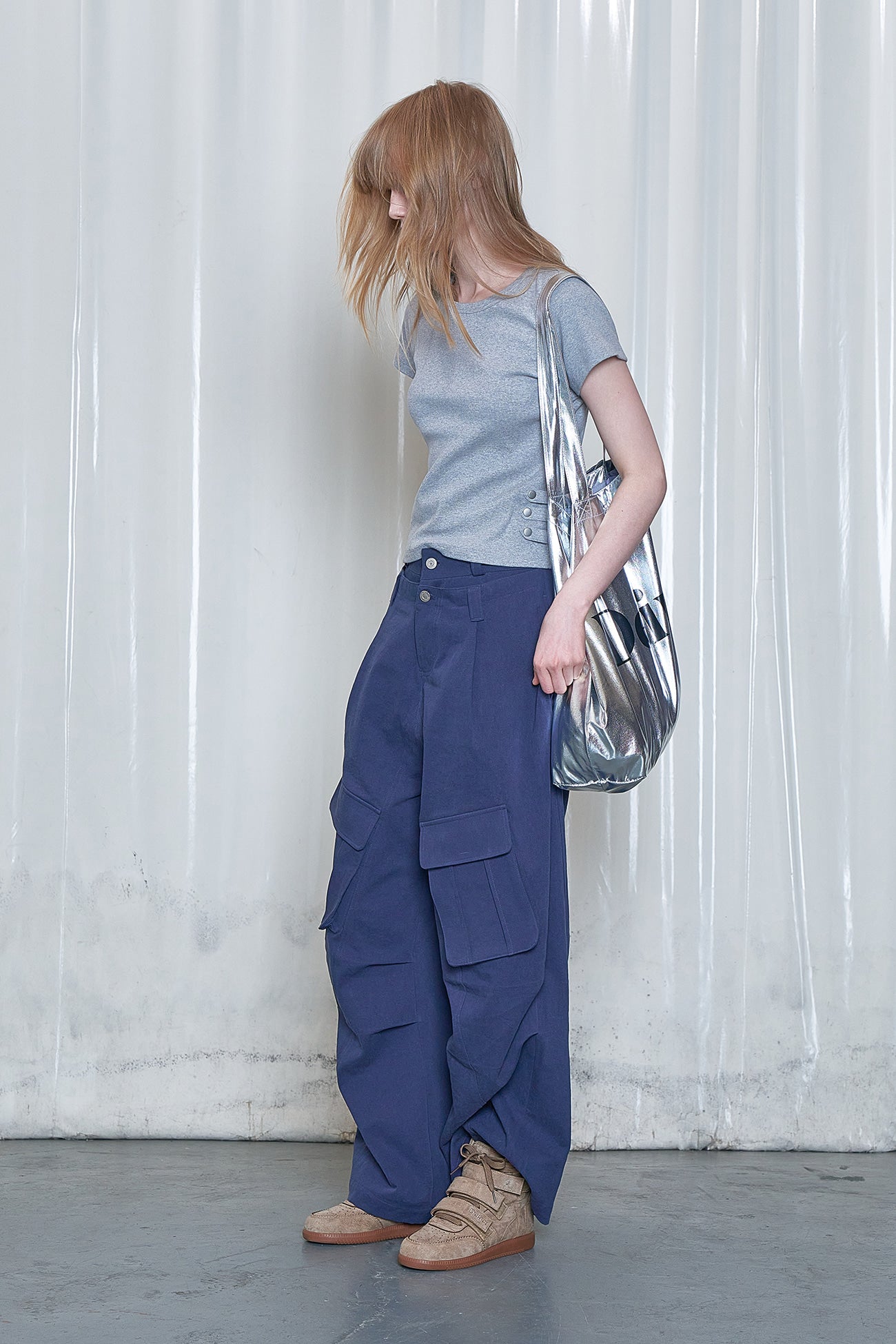 Deinet - Washing Cargo Double Pants (Navy) product image 5 | TRAB K-Fashion Australia