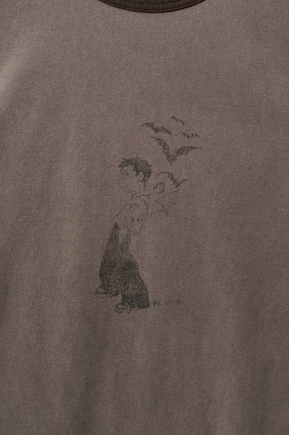 Hatchingroom - Vampire Kid Ringer Tee (Dyed Brown) product image 5 | TRAB K-Fashion Australia