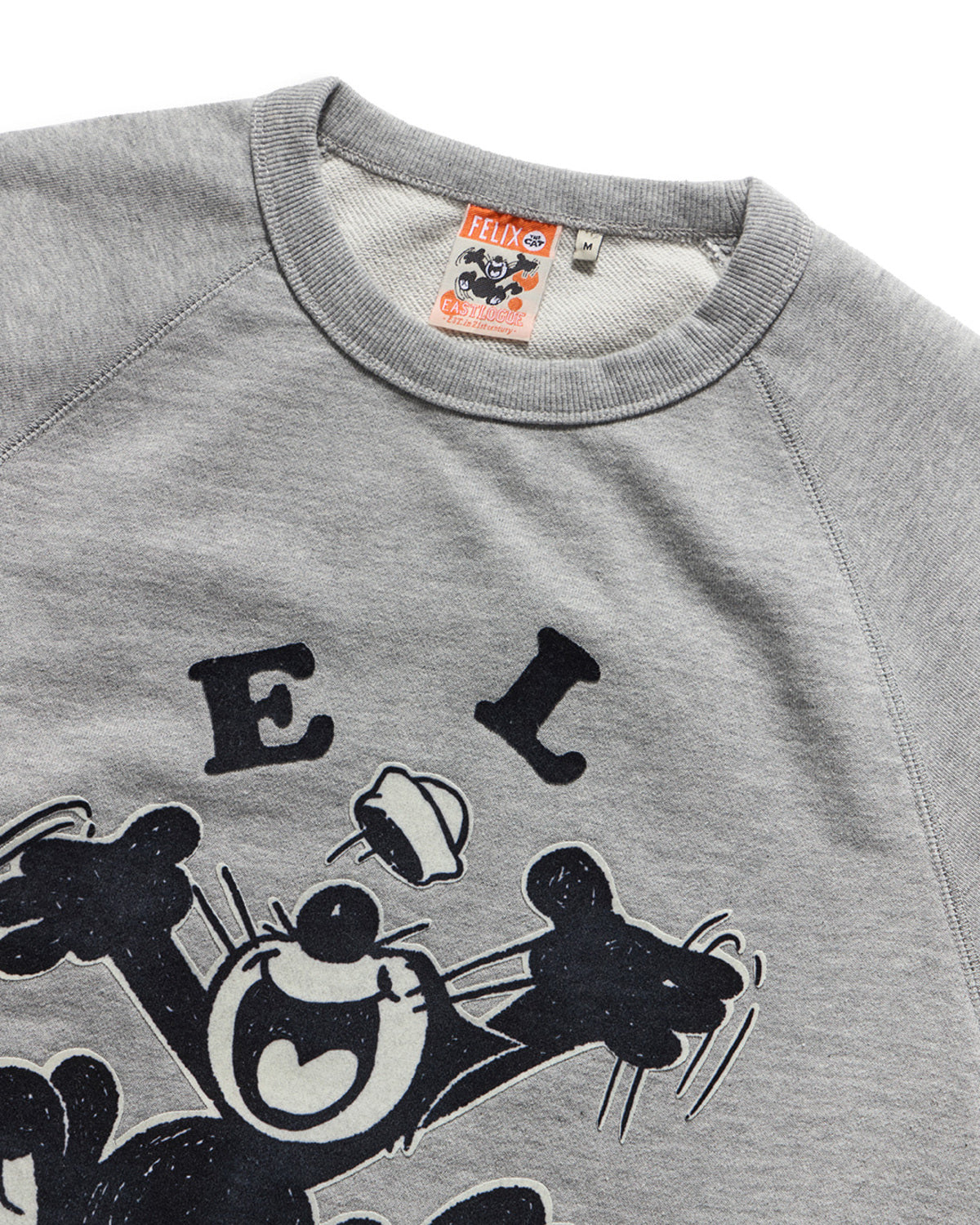 Eastlogue - Felix Classic Raglan Sweat Shirt (Melange Grey) product image 3 | TRAB K-Fashion Australia