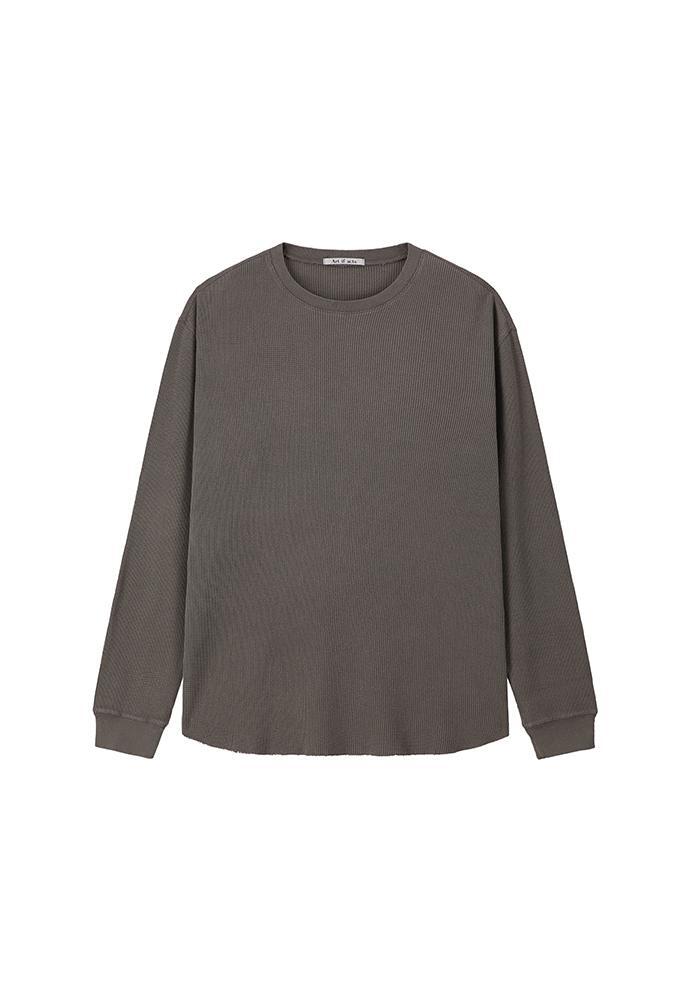 Art if acts - Garment Dyed Waffle Sleeve (Faded Charcoal) product image 5 | TRAB K-Fashion Australia