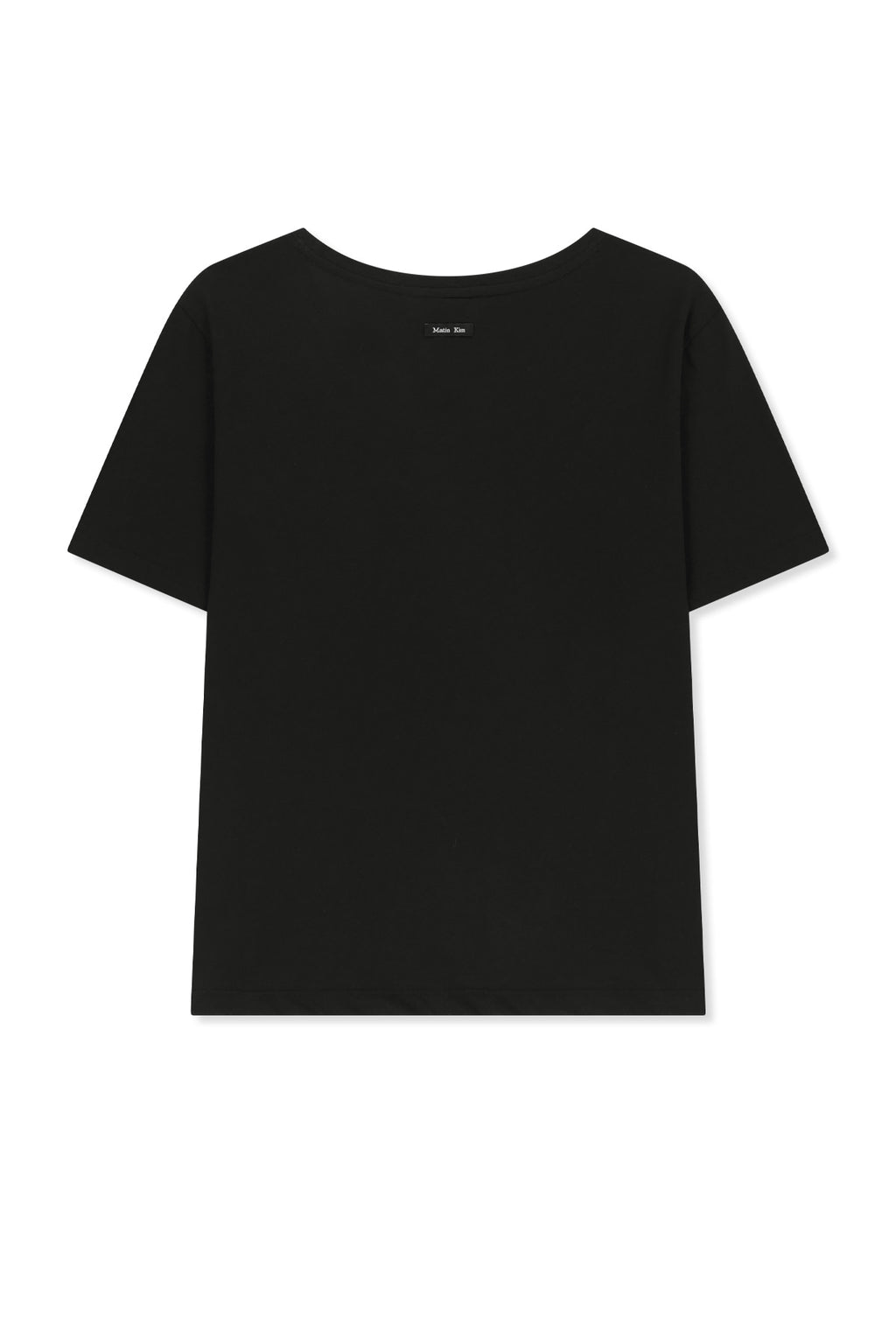 Matin Kim - Label Point U Neck Top (Black) product image 2 | TRAB K-Fashion Australia