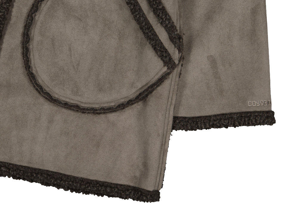 Coyseio - Round Collar Suede Jacket (Brown) product image 22 | TRAB K-Fashion Australia