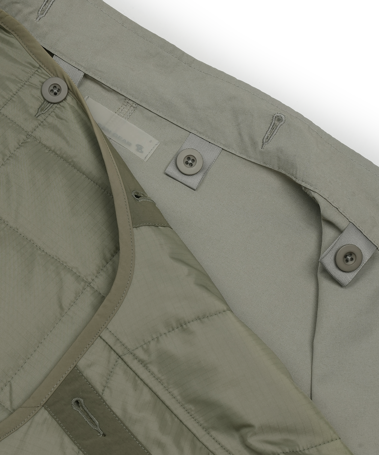 Zipper Field Parka (Grey Beige)