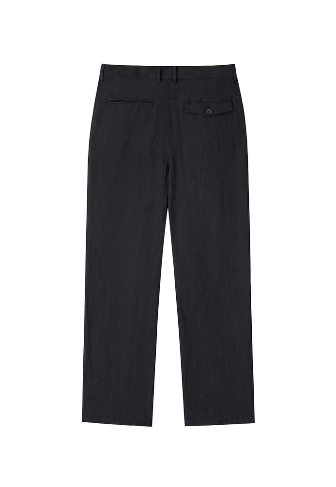 Art if acts - Linen One Tuck Pants (Black) product image 7 | TRAB K-Fashion Australia