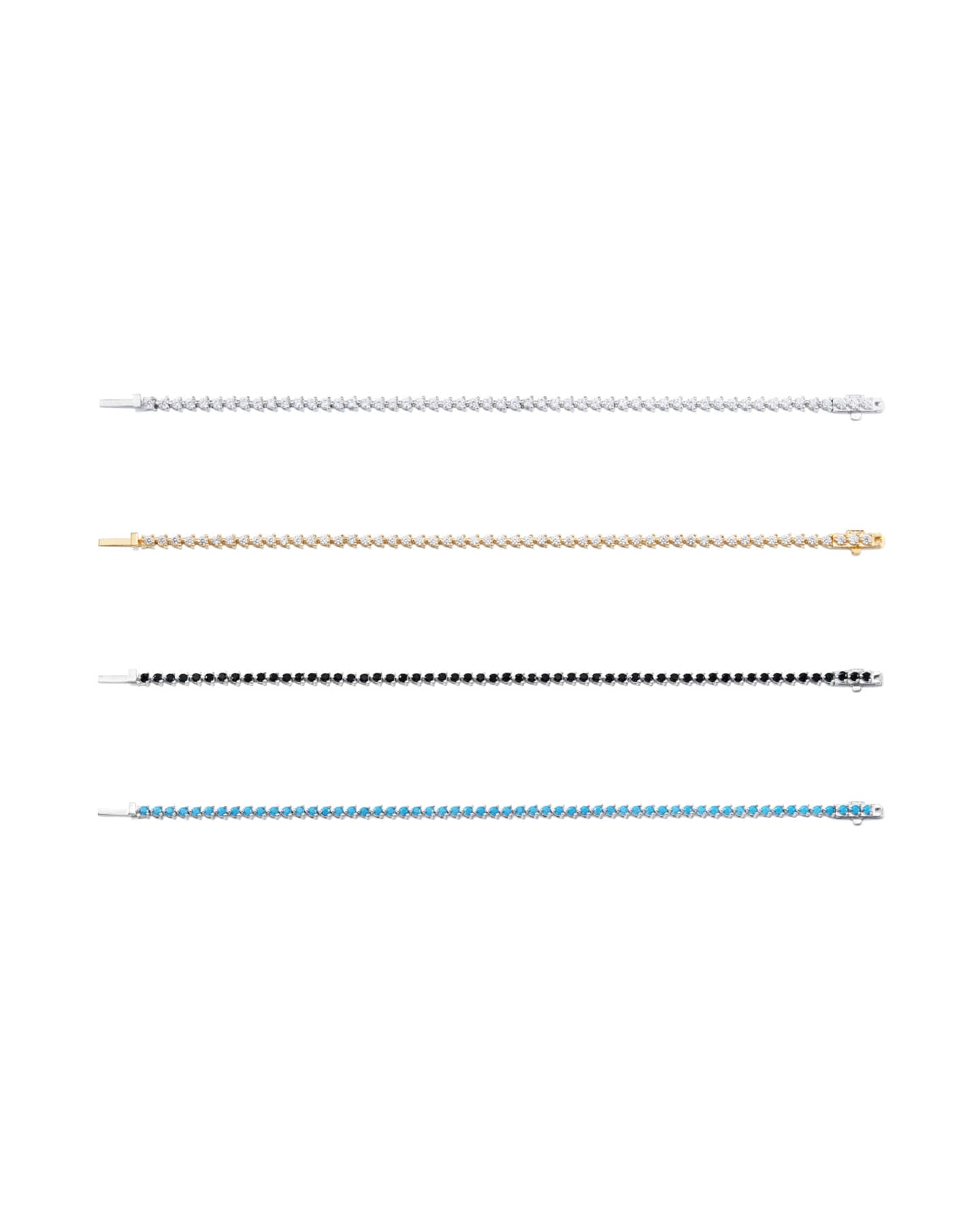 Numbering - N-dia Tennis Bracelet / 3 Prong (2mm) #3910 product image 8 | TRAB K-Fashion Australia