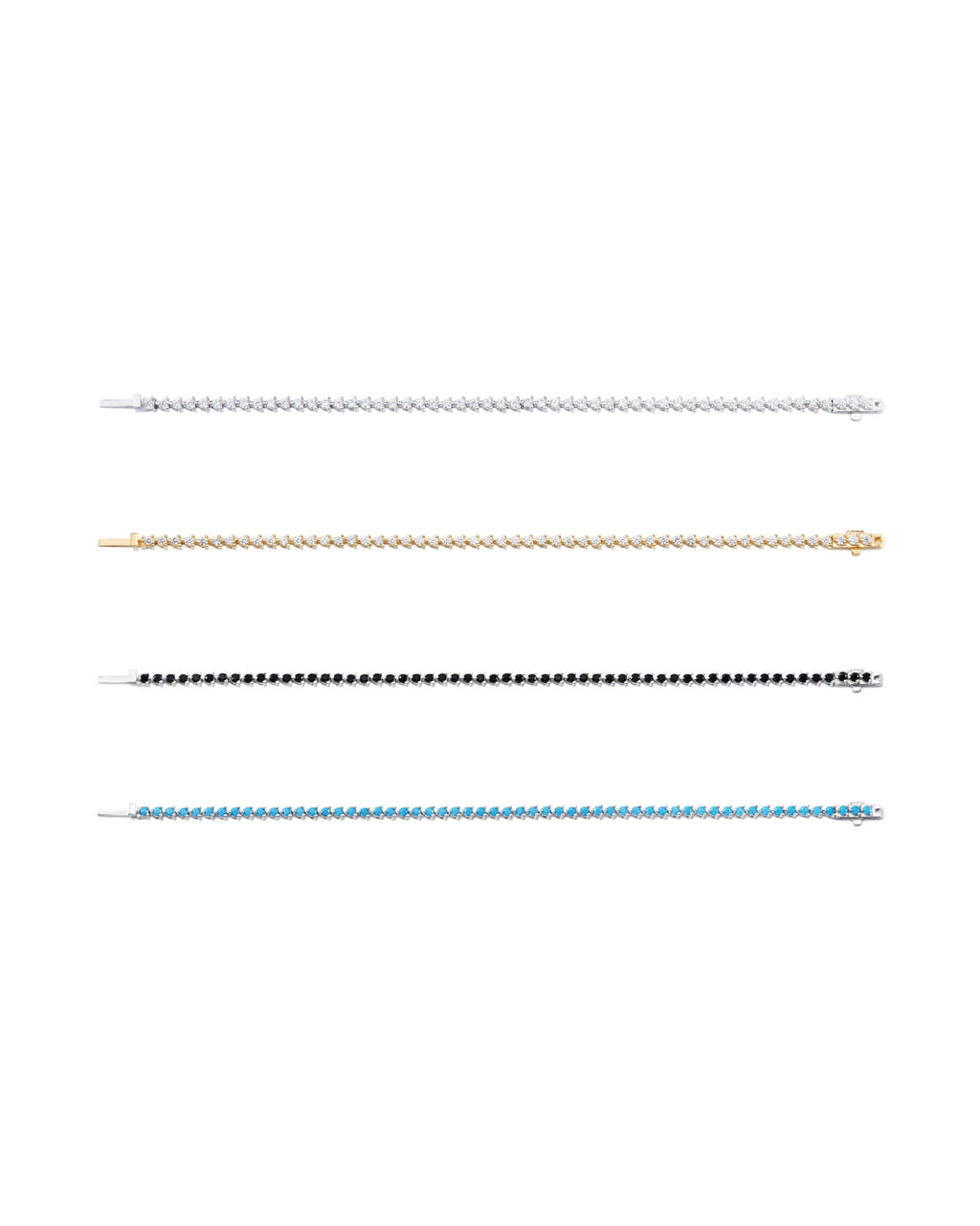 Numbering - N-dia Tennis Bracelet / 3 Prong (2mm) #3910 product image 8 | TRAB K-Fashion Australia
