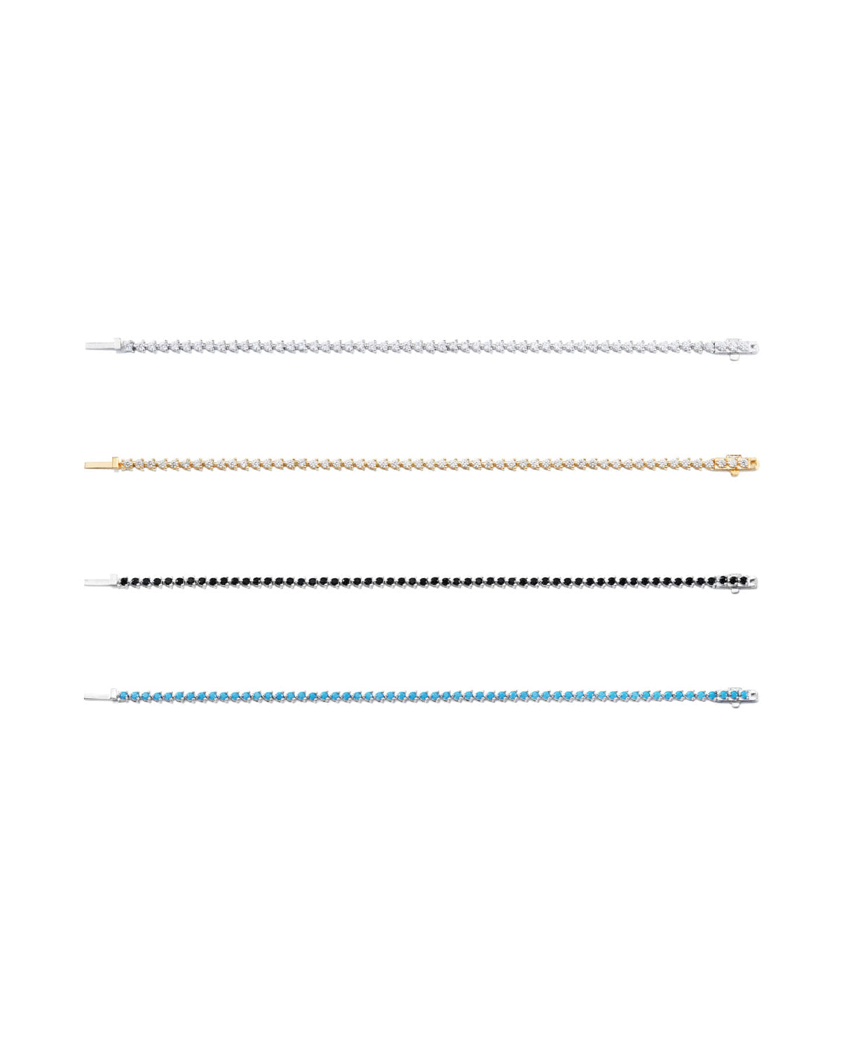 Numbering - N-dia Tennis Bracelet / 3 Prong (2mm) #3910 product image 8 | TRAB K-Fashion Australia