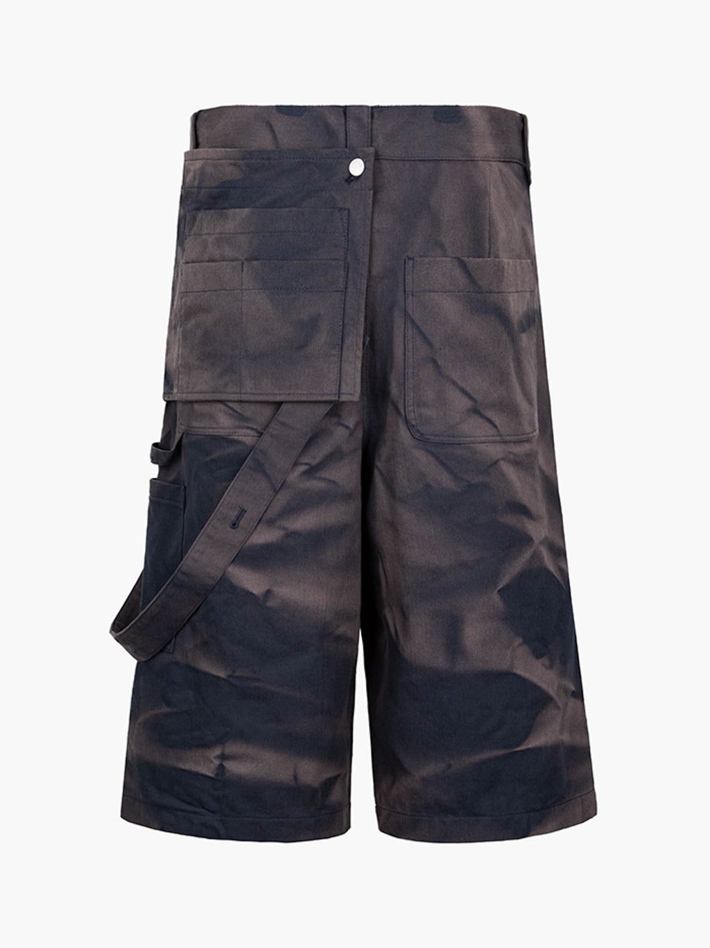 Jiyong Kim - Sun-Bleached Work Half Trousers (Navy) product image 10 | TRAB K-Fashion Australia
