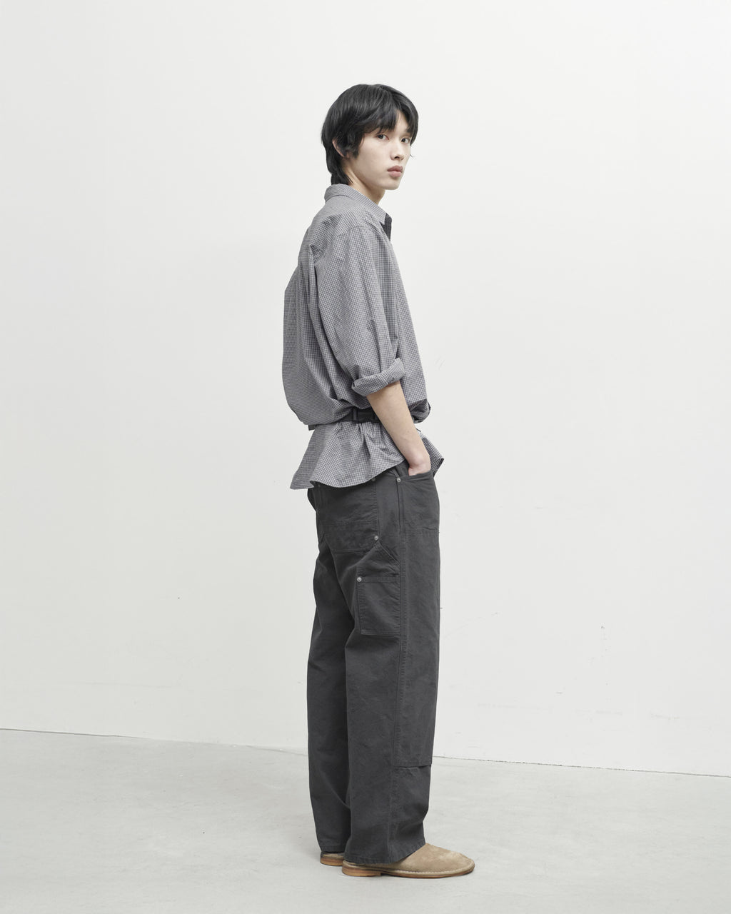Brownyard - Double Knee Pants (Charcoal) product image 2 | TRAB K-Fashion Australia