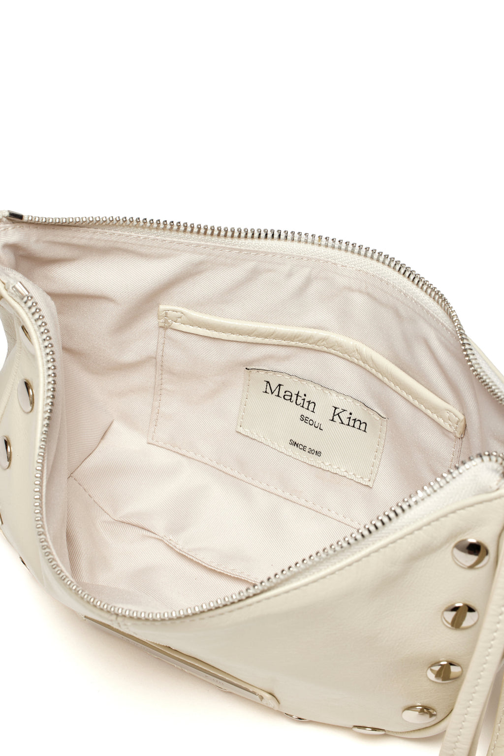 Matin Kim - Stud Leather Shoulder Bag (Ivory) product image 4 | TRAB K-Fashion Australia