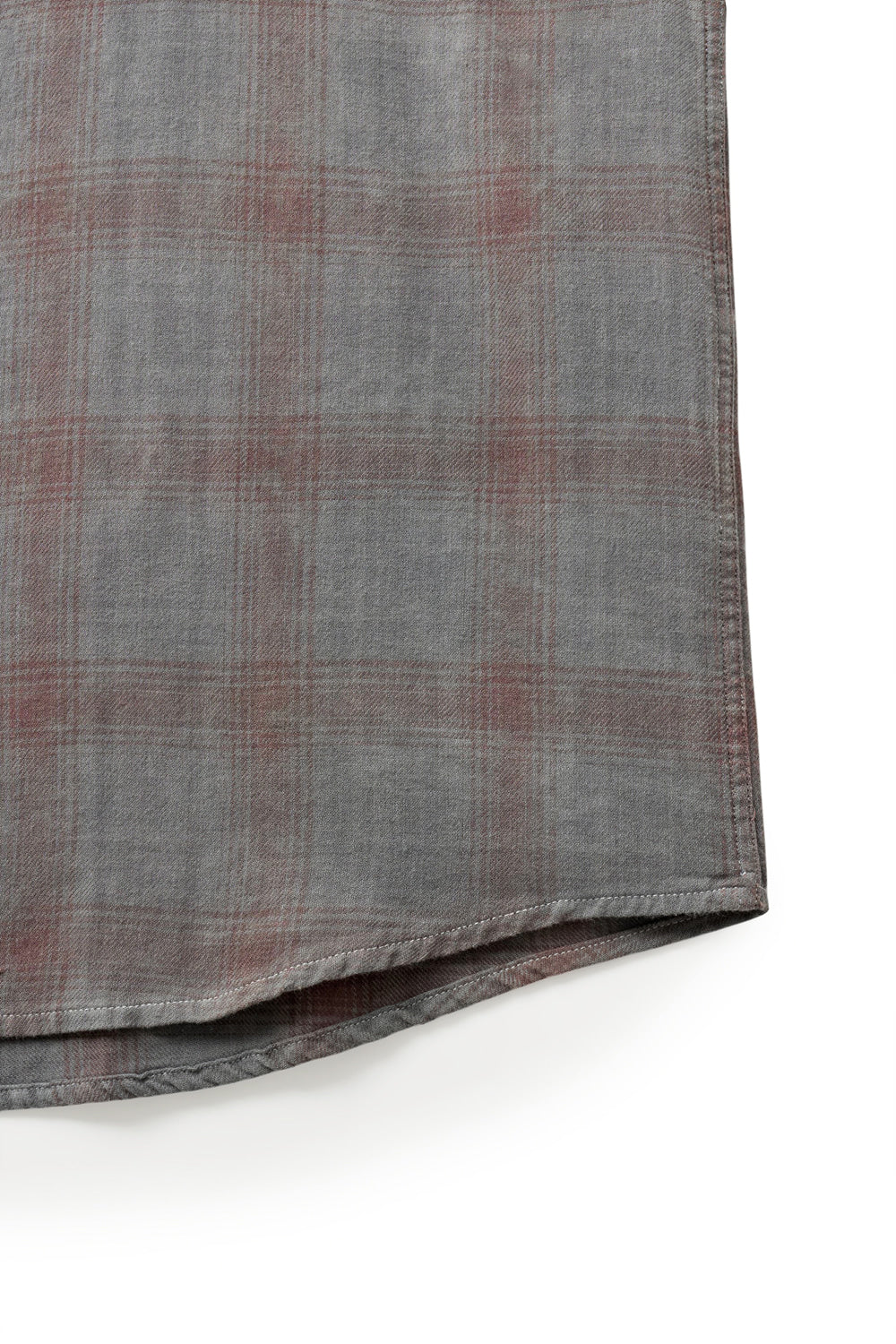 Hatchingroom - Arrow Shirt Over Dyed Bleached Check (Grey) product image 6 | TRAB K-Fashion Australia