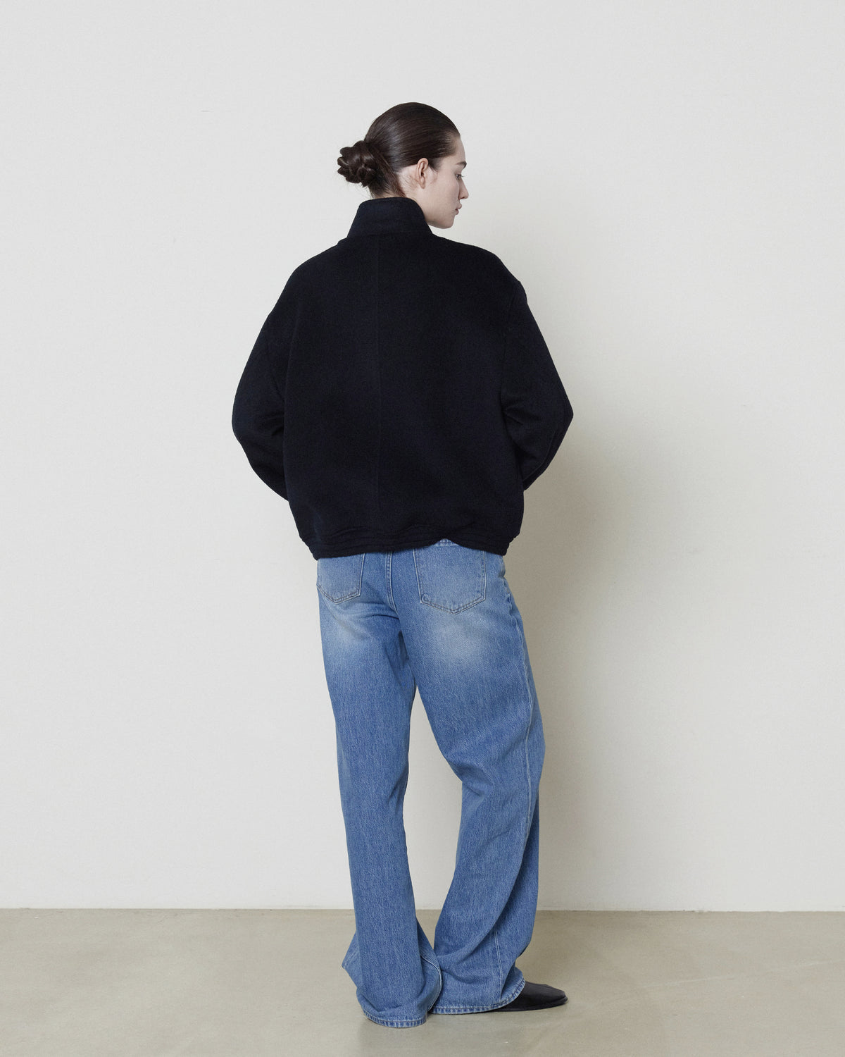 Brownyard - Stand Collar Wool Blouson (Black) product image 2 | TRAB K-Fashion Australia