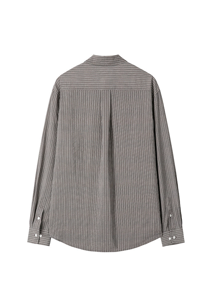 Art if acts - Wrinkle Rayon Shirt (Wood/Cream) product image 6 | TRAB K-Fashion Australia