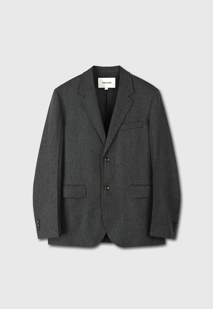Tonywack - Wool And Cashmere Tailored Blazer (Charcoal) product image 7 | TRAB K-Fashion Australia