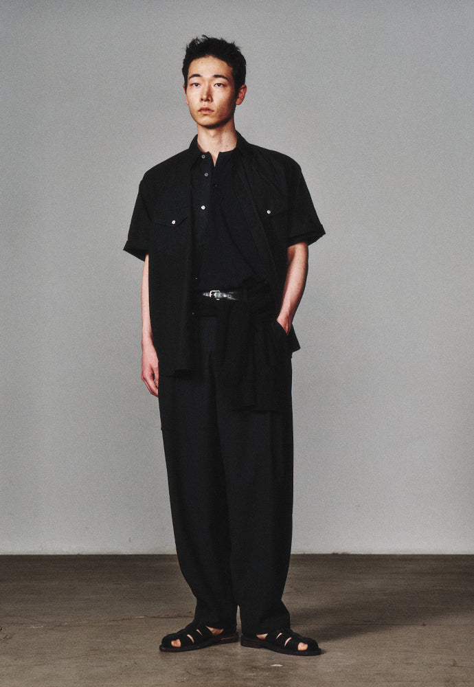 Art if acts - Washed Western Half Shirt (Faded Black) product image 4 | TRAB K-Fashion Australia