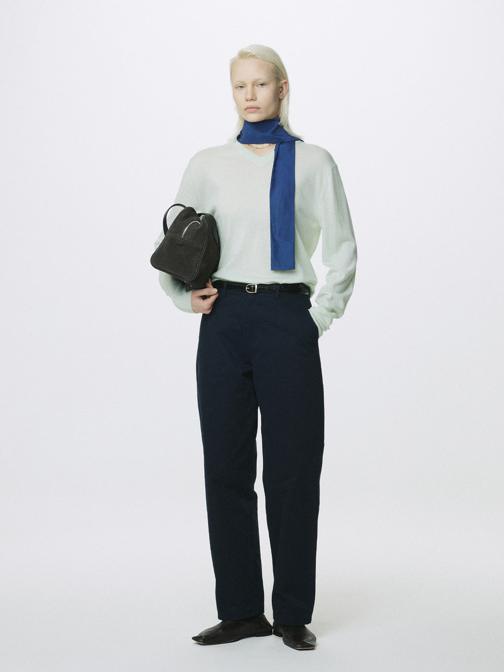 Tonywack - Airy Cashmere V-Neck (Mint) product image 1 | TRAB K-Fashion Australia