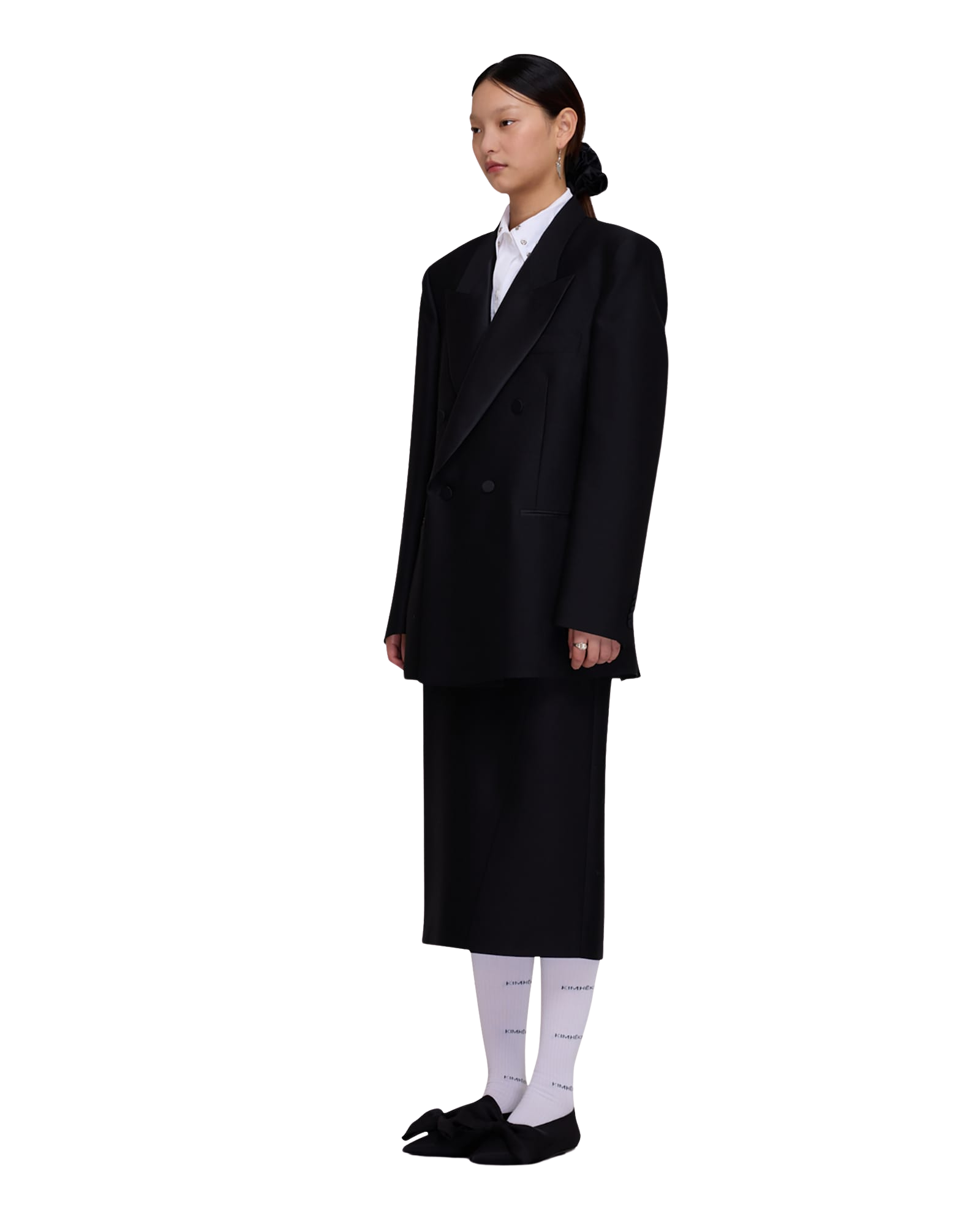 Kimhe Kim - Wool-Silk Tuxedo Jacket (Black) product image 8 | TRAB K-Fashion Australia
