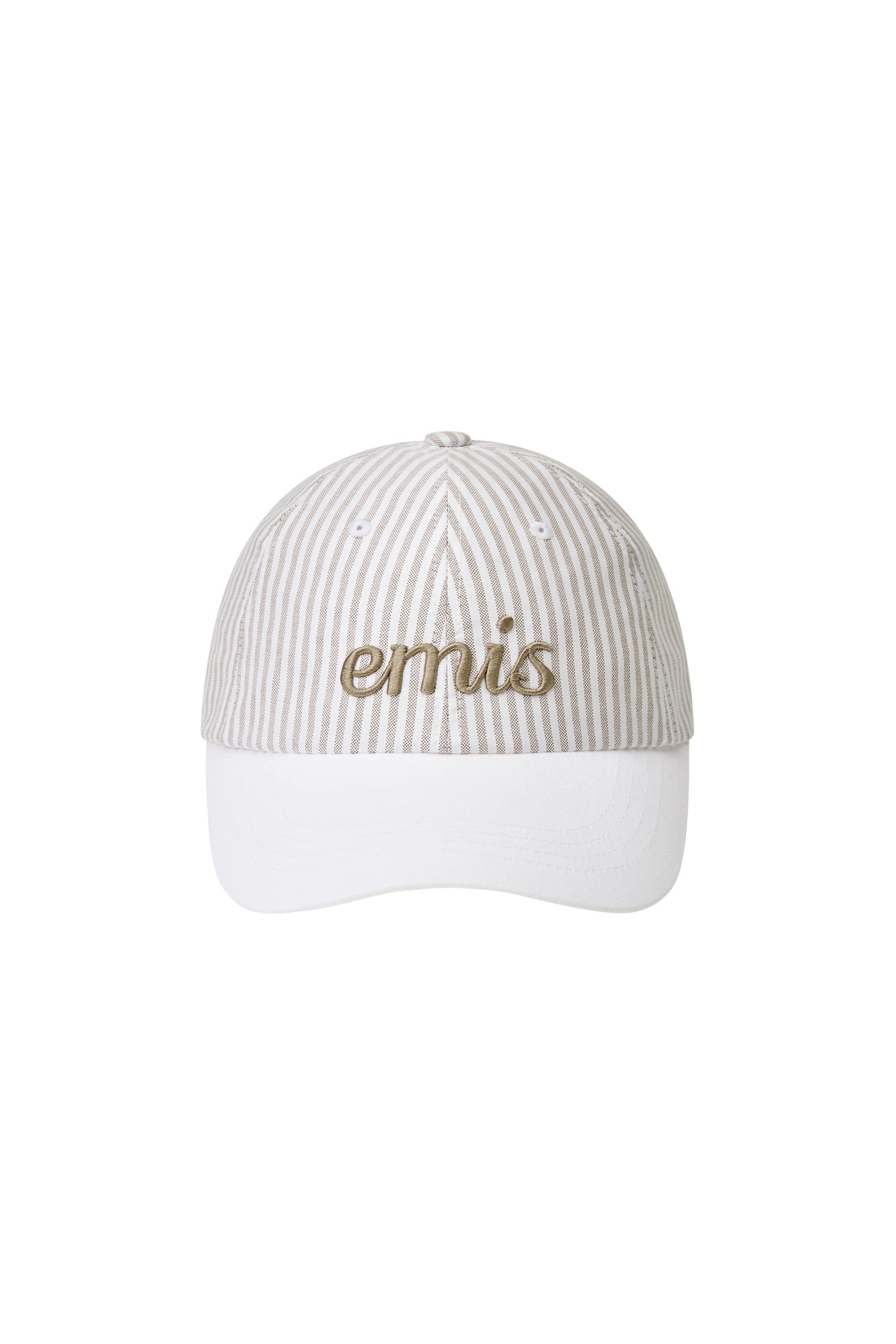 Emis - Stripe Ball Cap (Beige) product image 1 | TRAB K-Fashion Australia