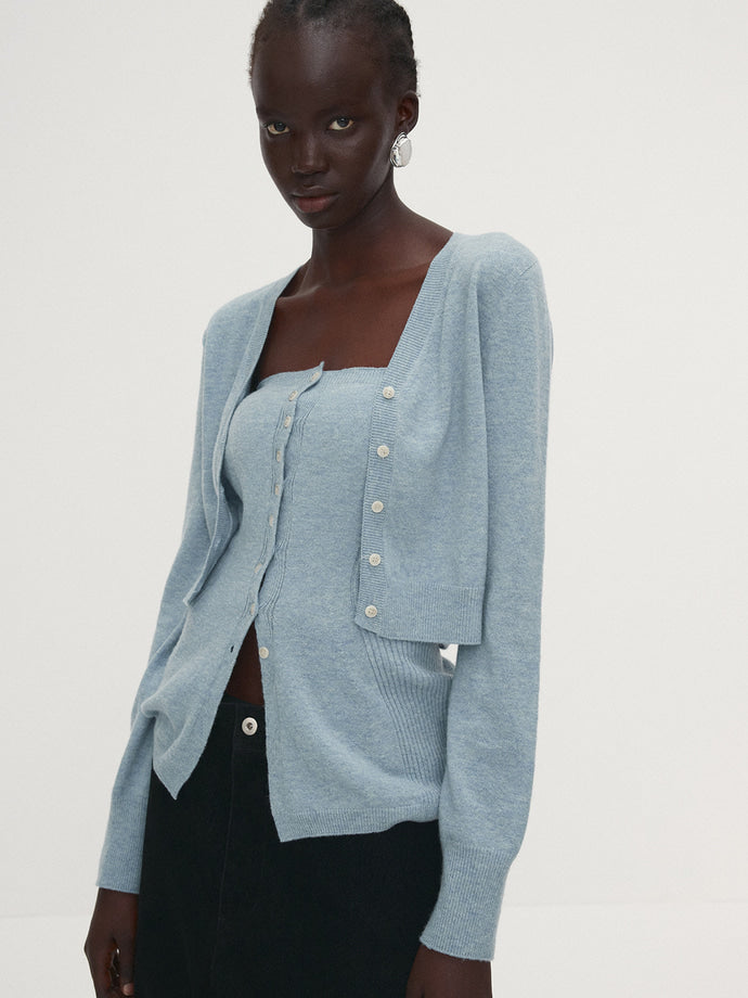 Tonywack - Merino Wool Knitted Bustier (Sky Blue) product image 5 | TRAB K-Fashion Australia