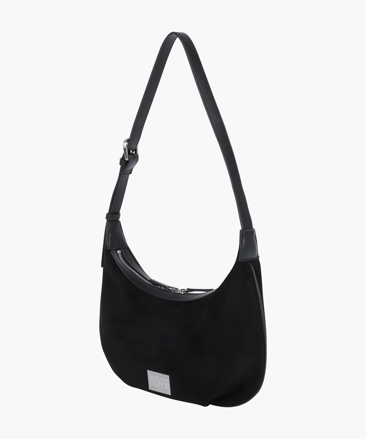 Marithe & Francois Girbaud - Classic Logo Half Moon 2-way Cross Bag (Black) product image 1 | TRAB K-Fashion Australia