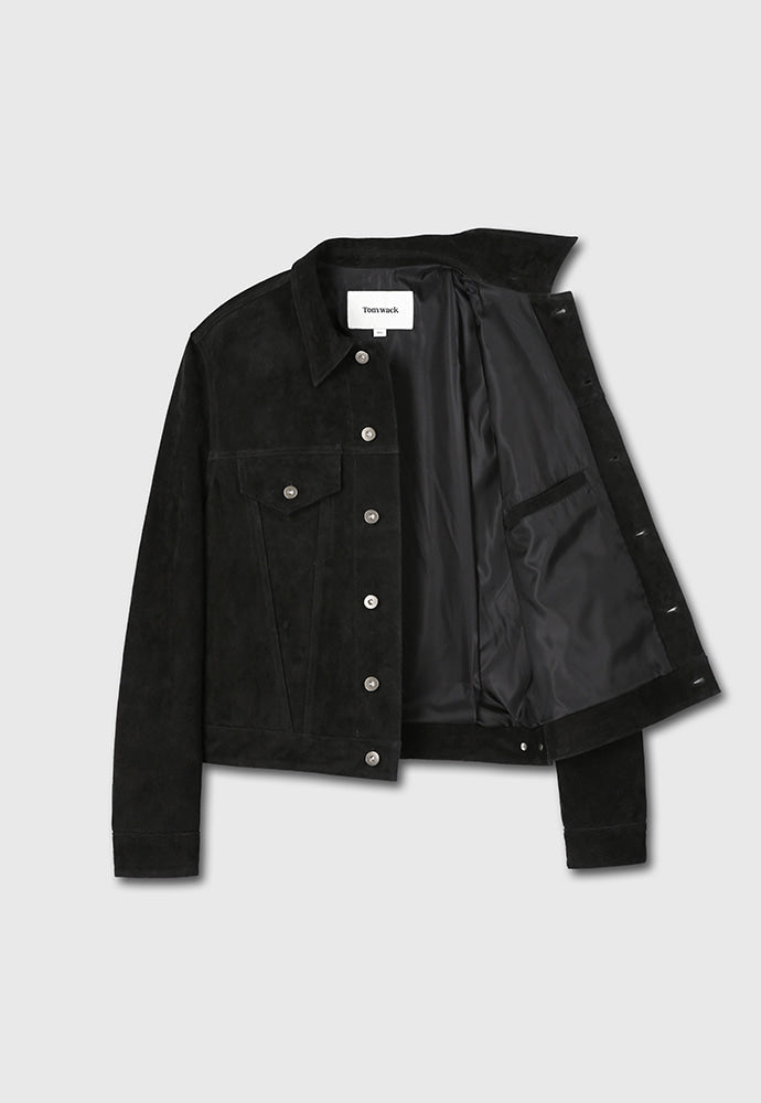 Tonywack - Suede Cropped Trucker (Black) product image 11 | TRAB K-Fashion Australia