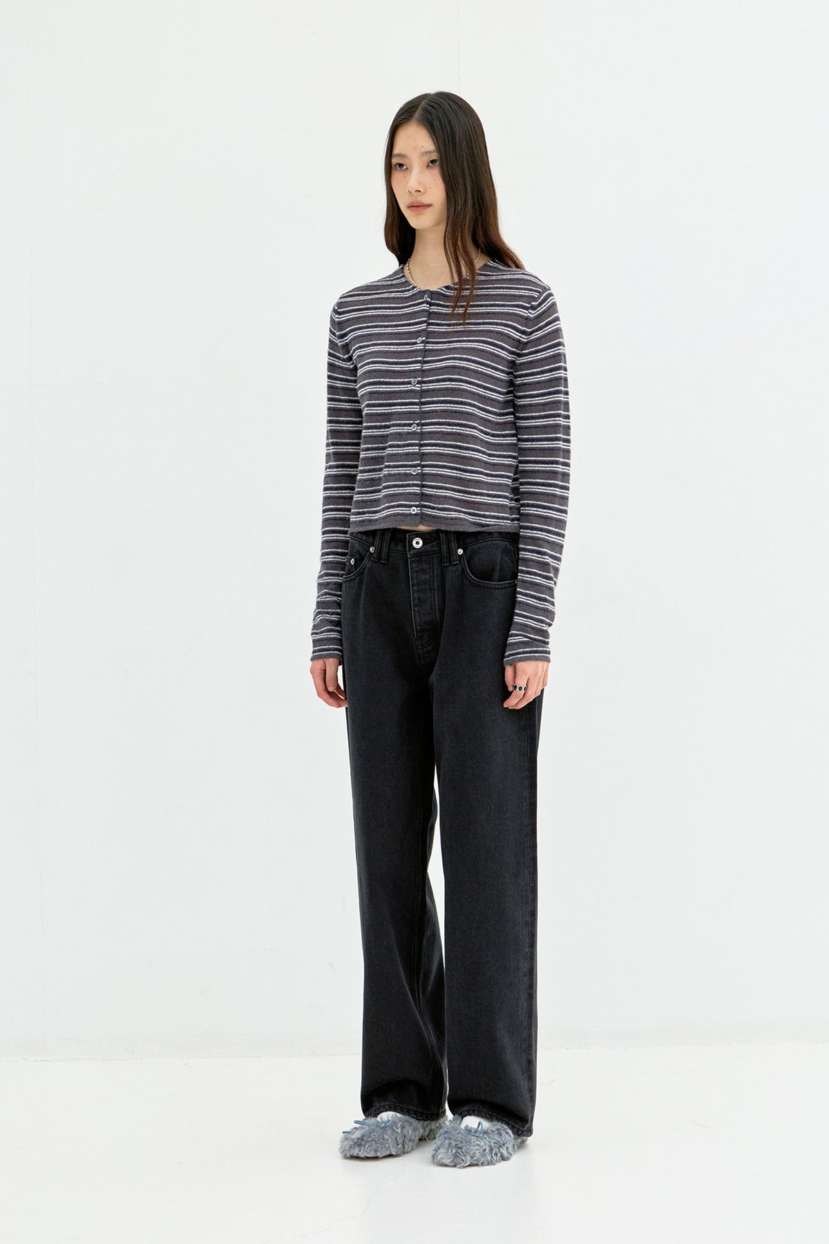 Coor - Straight Denim Pants (Black) product image 3 | TRAB K-Fashion Australia
