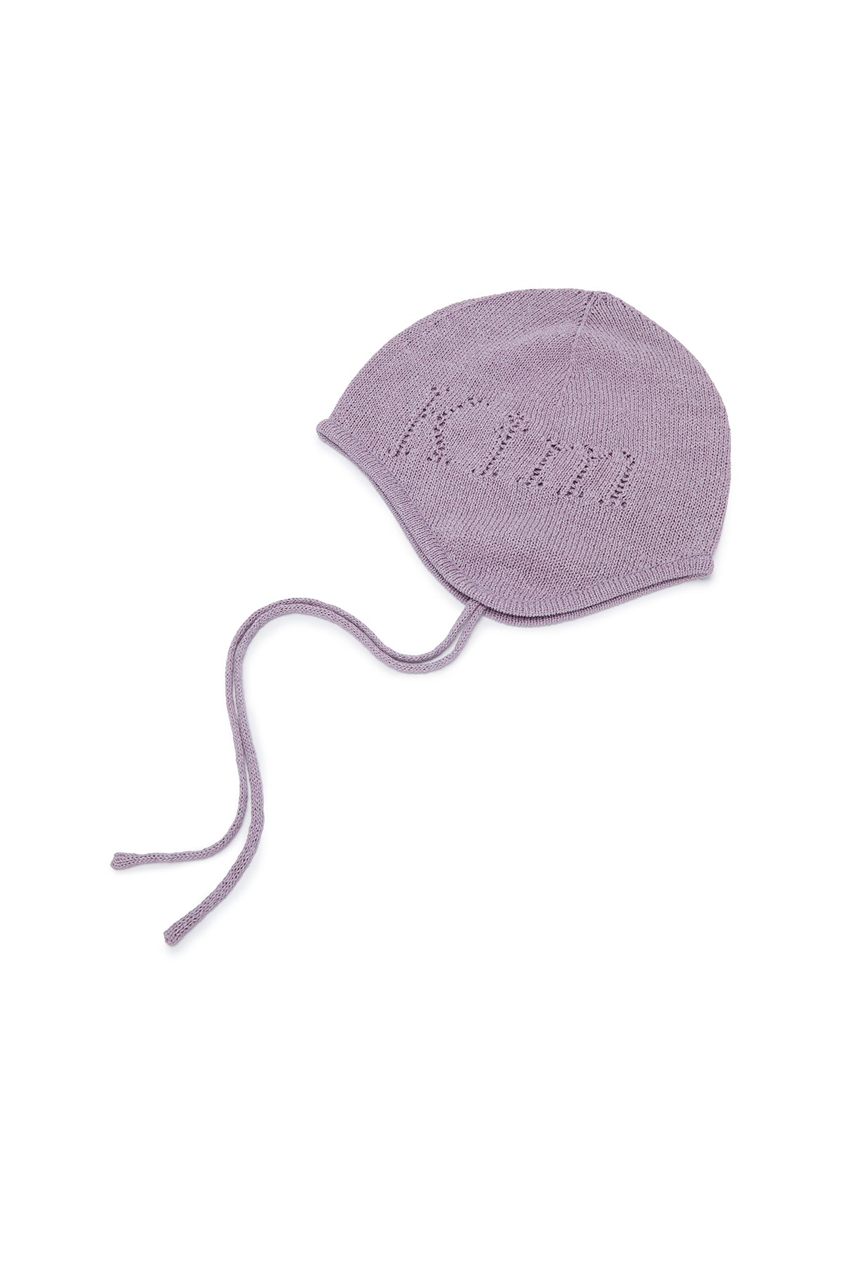 Matin Kim - Logo Punching Earflap Beanie (Purple) product image 2 | TRAB K-Fashion Australia