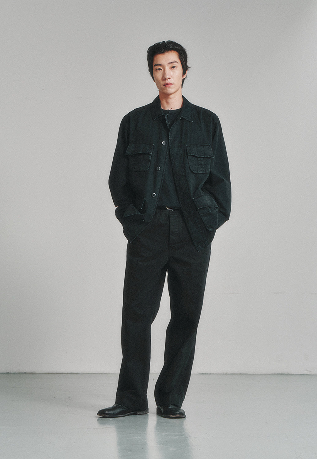 Art if acts - Garment Dyed Jungle Fatigue Jacket (Vintage Black) product image 5 | TRAB K-Fashion Australia