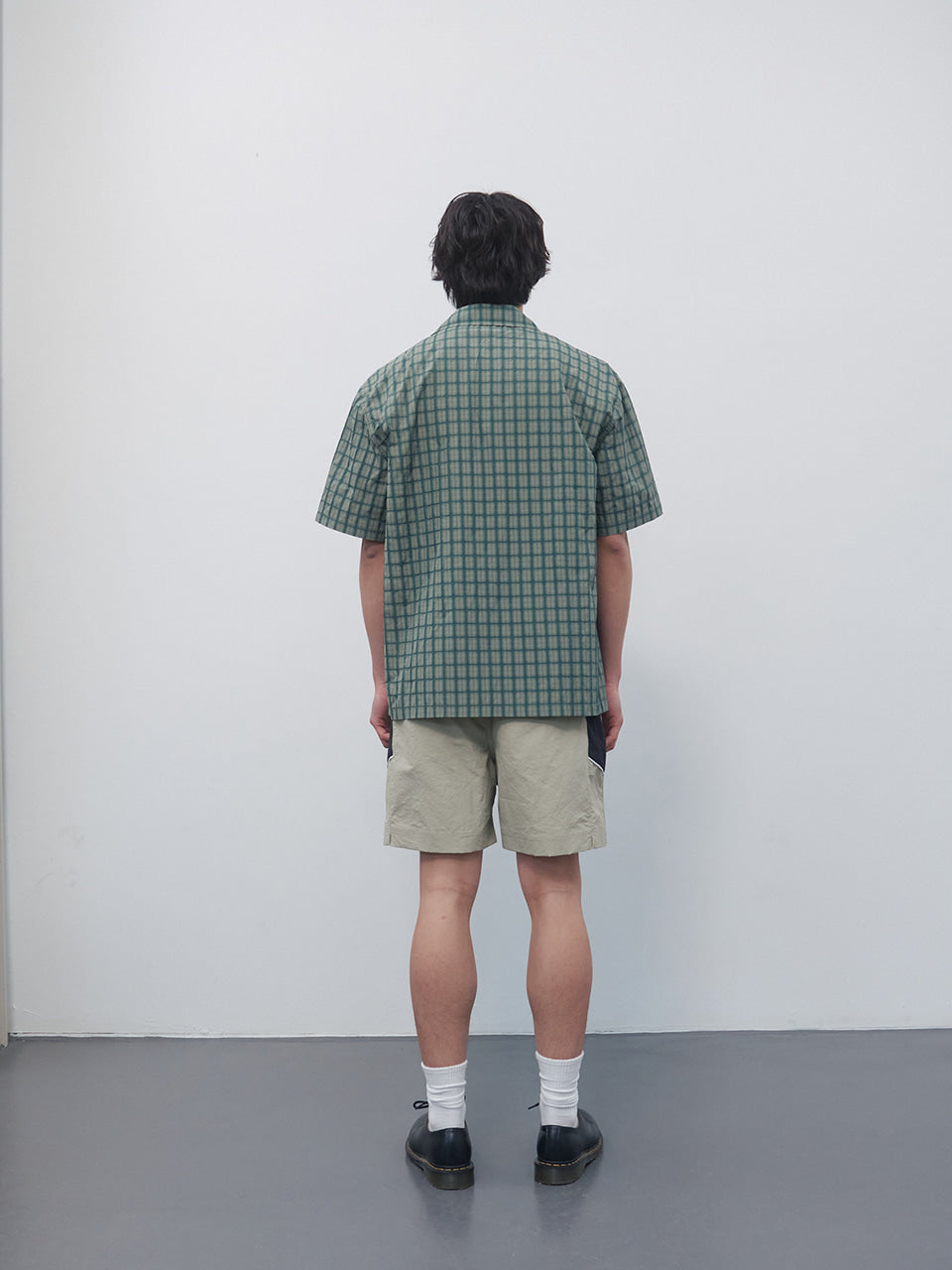Kijun - Check Half Sleeve Shirt (Green) product image 5 | TRAB K-Fashion Australia