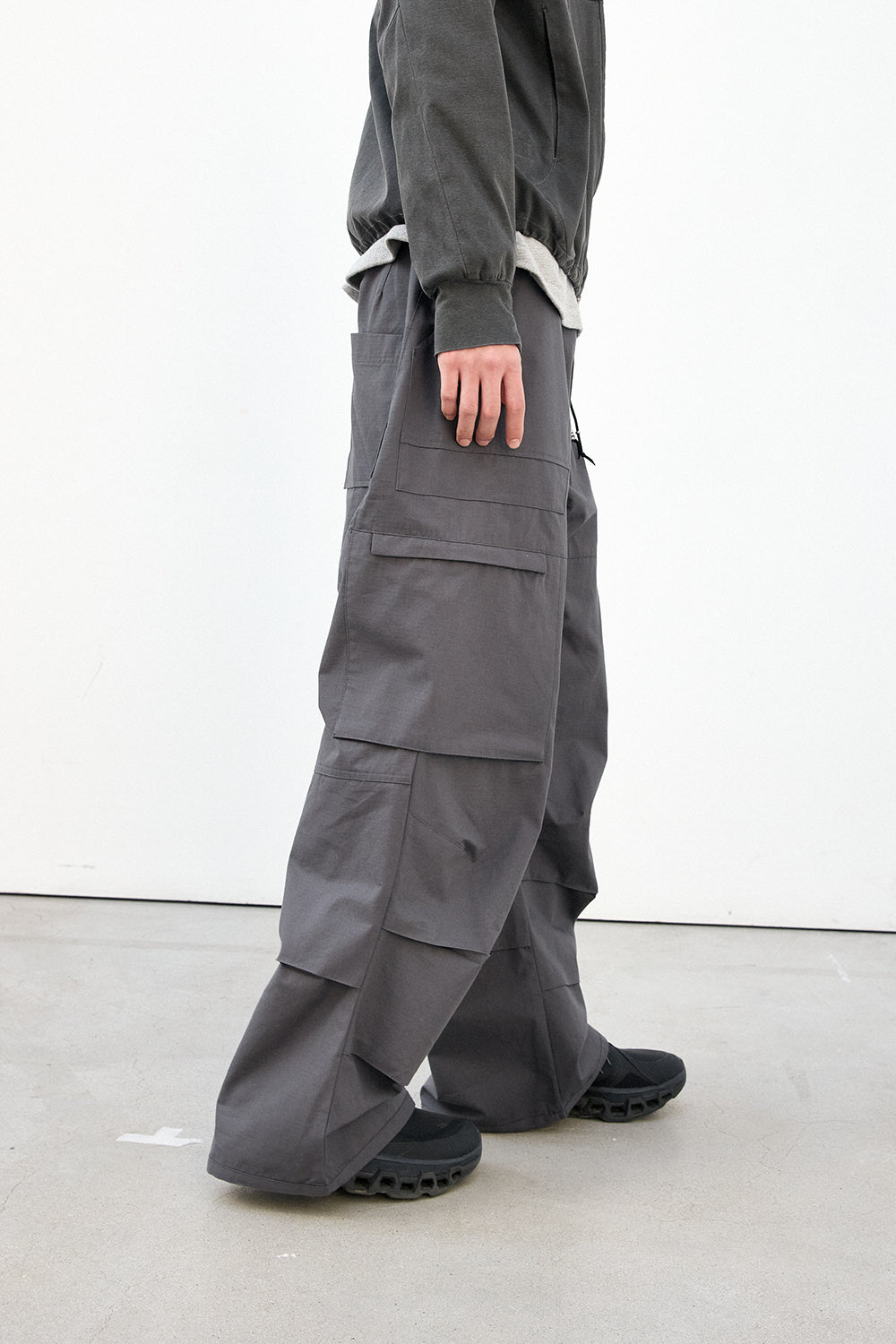 Hatchingroom - Fatigue Over Pants Ripstop (Graphite) product image 12 | TRAB K-Fashion Australia