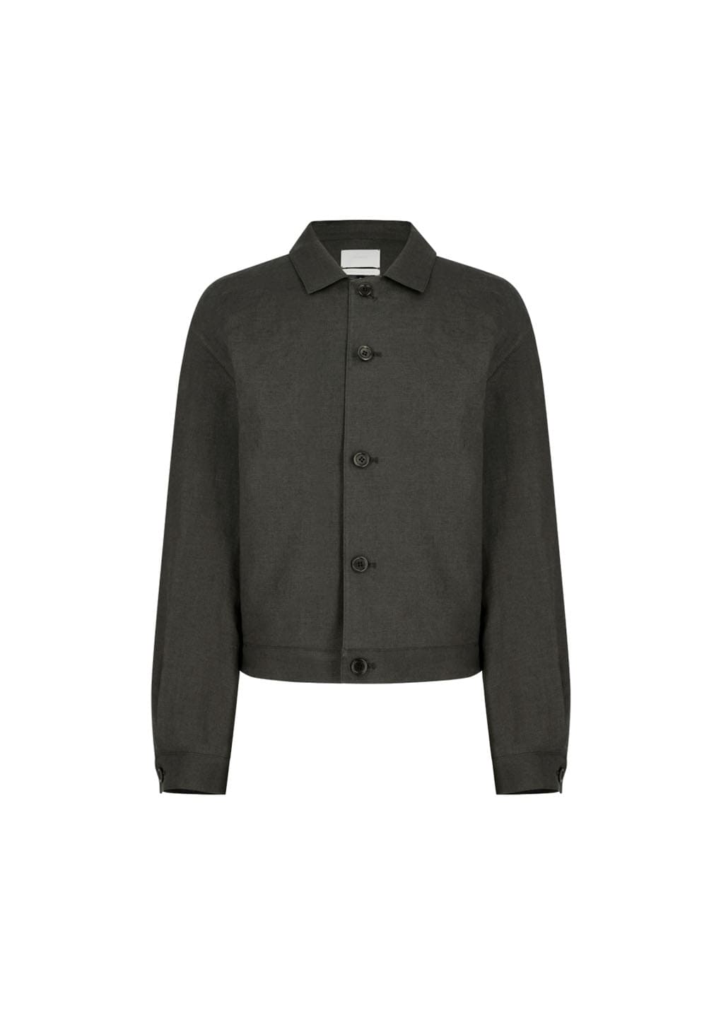 Amomento - Linen Crop Jacket (Khaki Grey) product image 8 | TRAB K-Fashion Australia