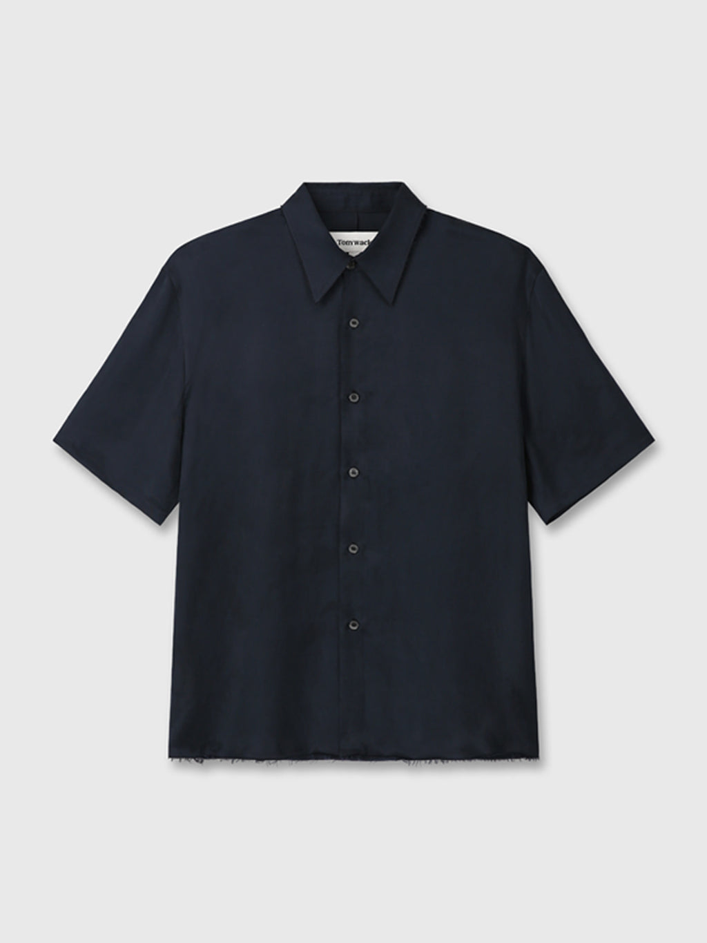 Tonywack - Fluid Cupro Shirt (Japanese Fabric) (Navy) product image 8 | TRAB K-Fashion Australia