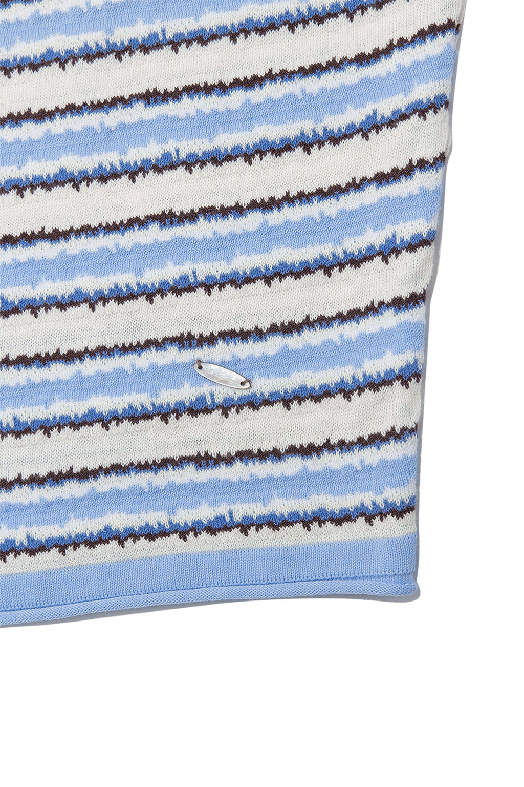 Matin Kim - Multi Stripe Sleeveless Knit Top (Blue) product image 4 | TRAB K-Fashion Australia
