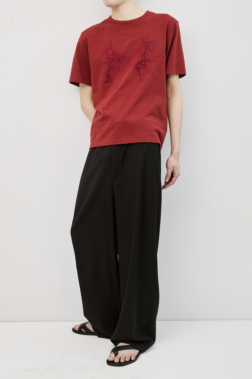 Hatchingroom - Abstract H Tee (Dark Red) product image 11 | TRAB K-Fashion Australia
