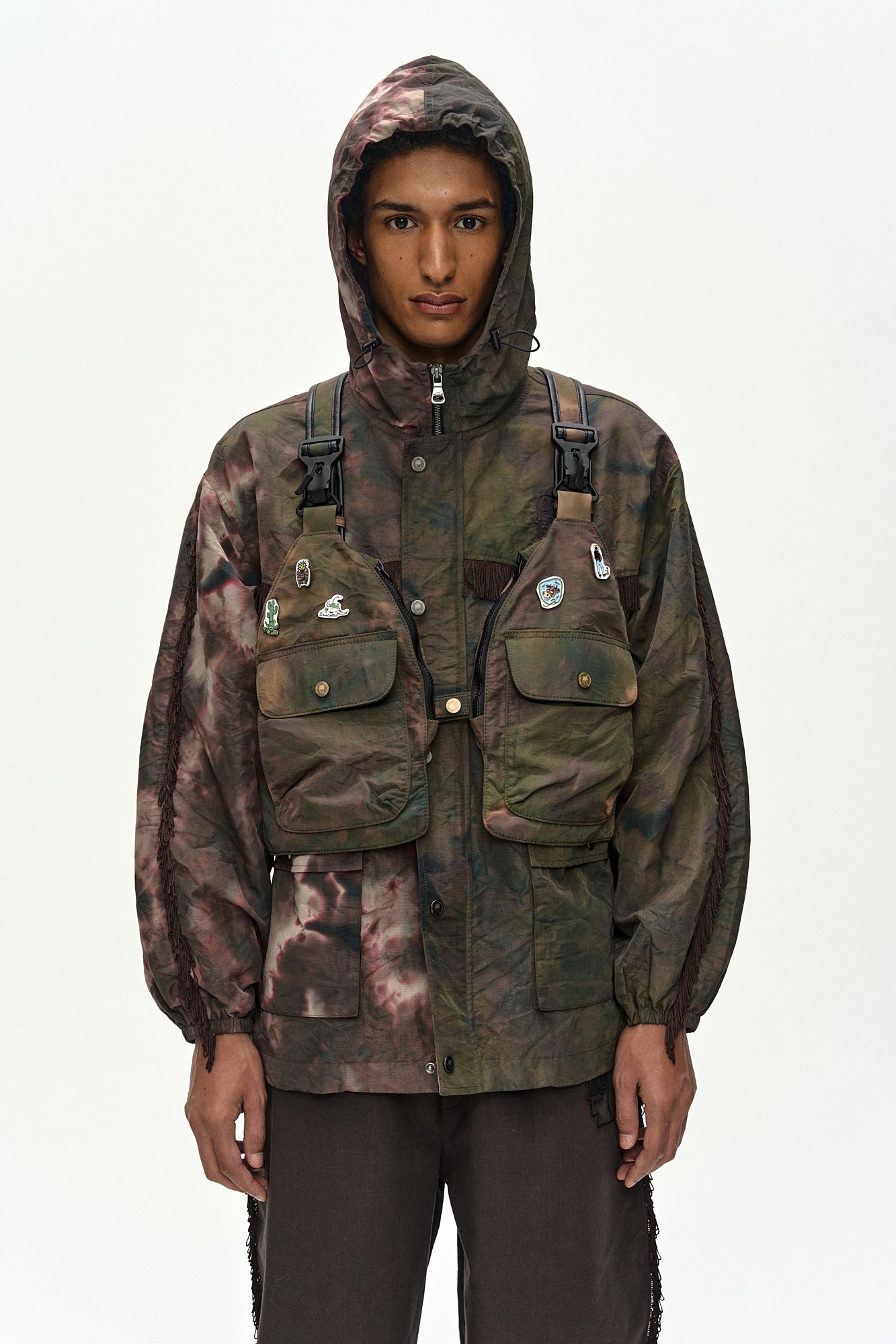 Andersson Bell - Andersson Bell X Brain Dead Triangolo Vest Backpack (Brown) product image 1 | TRAB K-Fashion Australia