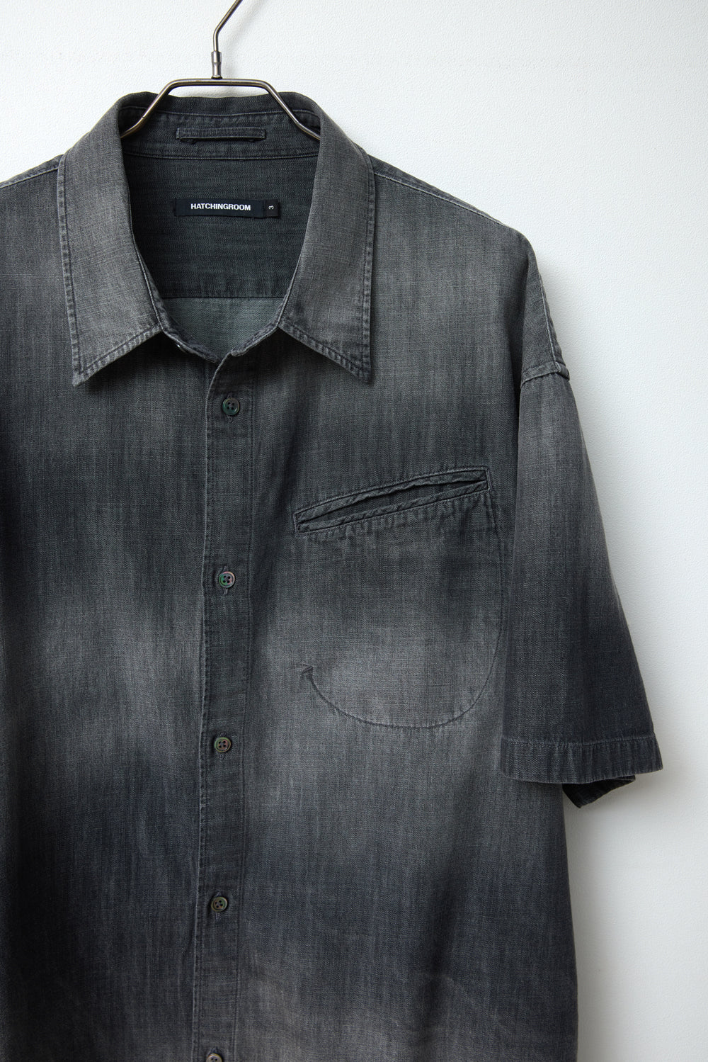 Hatchingroom - Over Shirt Denim (Grey) product image 3 | TRAB K-Fashion Australia
