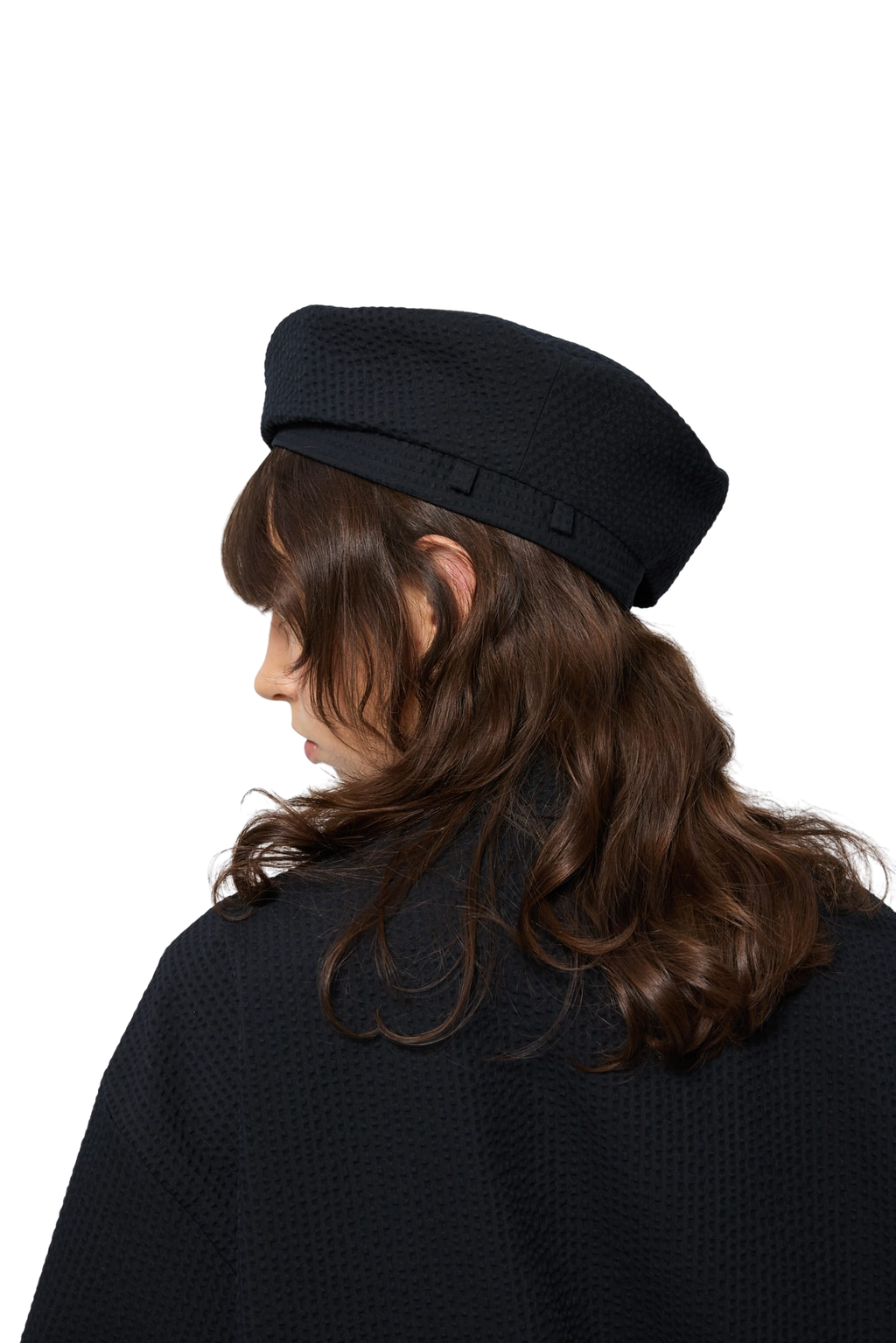 Kimhe Kim - Seersucker Beret (Black) product image 11 | TRAB K-Fashion Australia