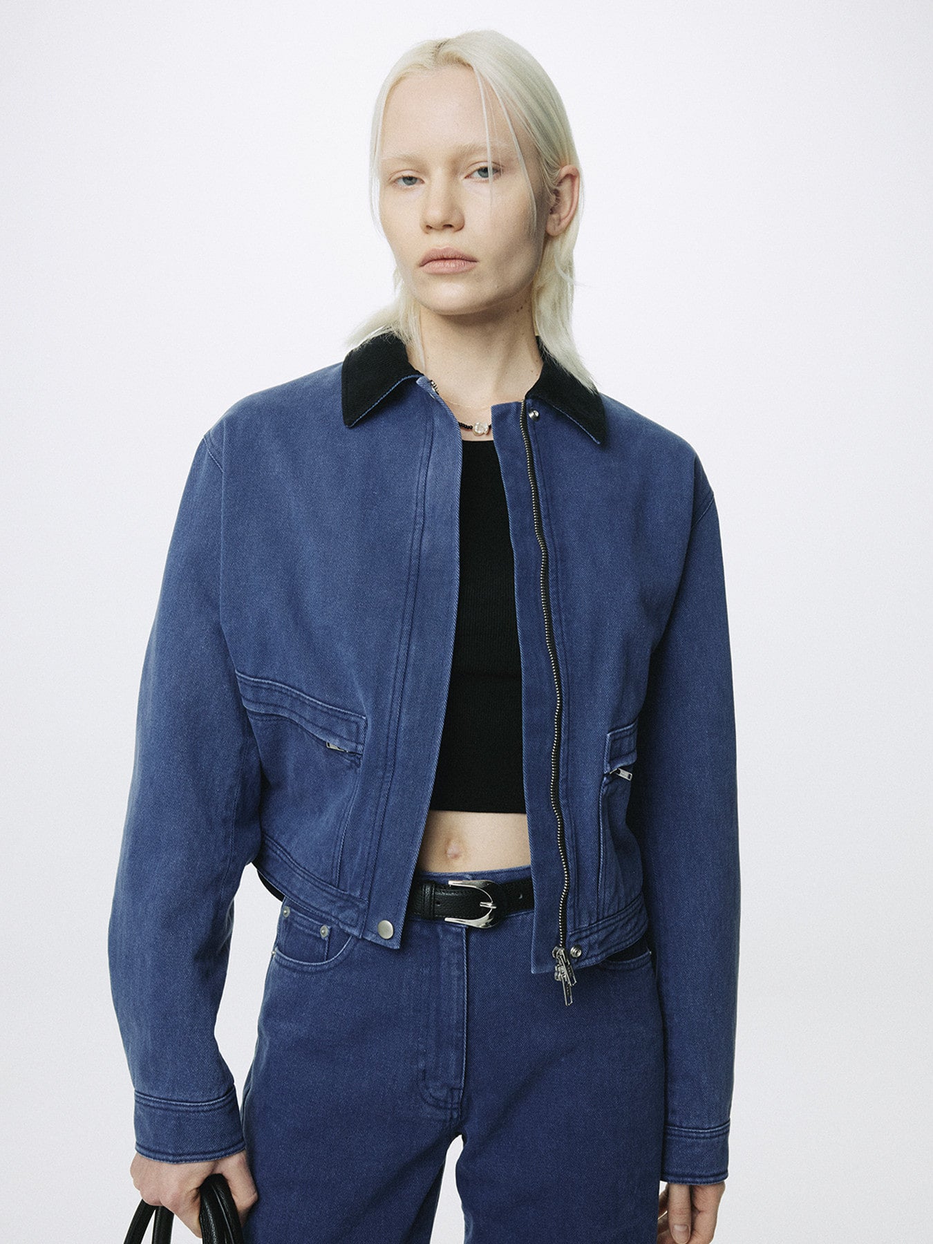 Tonywack - Cropped Work Jacket (Washed Blue) product image 9 | TRAB K-Fashion Australia