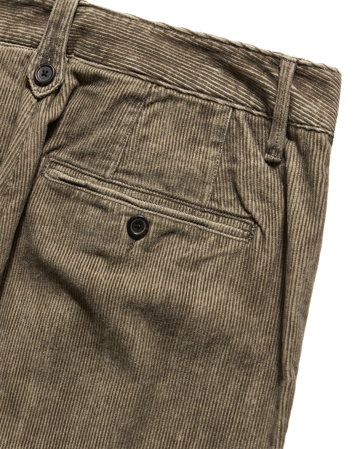 Eastlogue - Double Pleats Comfy Pants (Sand Corduroy) product image 9 | TRAB K-Fashion Australia