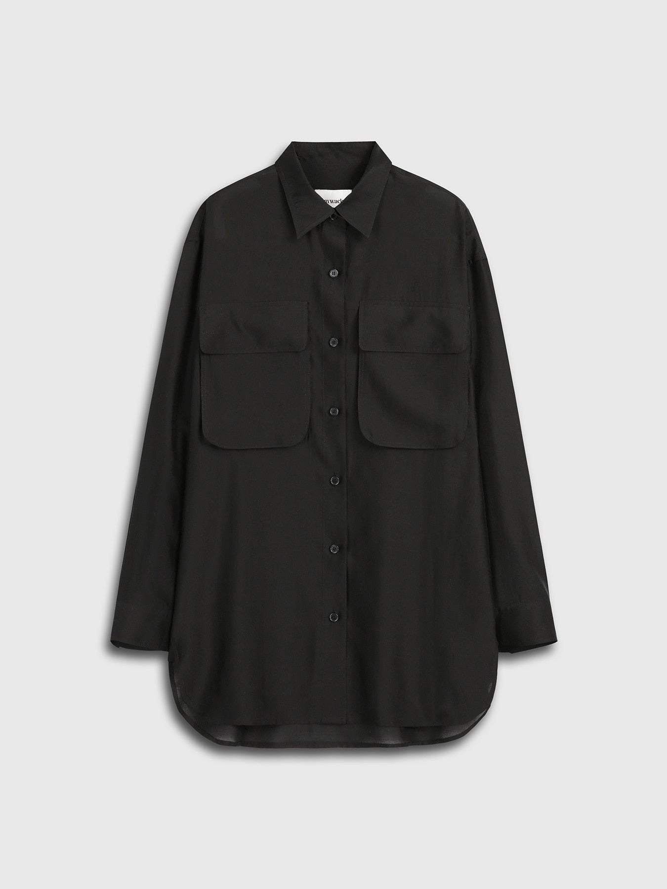 Tonywack - Tencel Oversized Shirt (Black) product image 7 | TRAB K-Fashion Australia