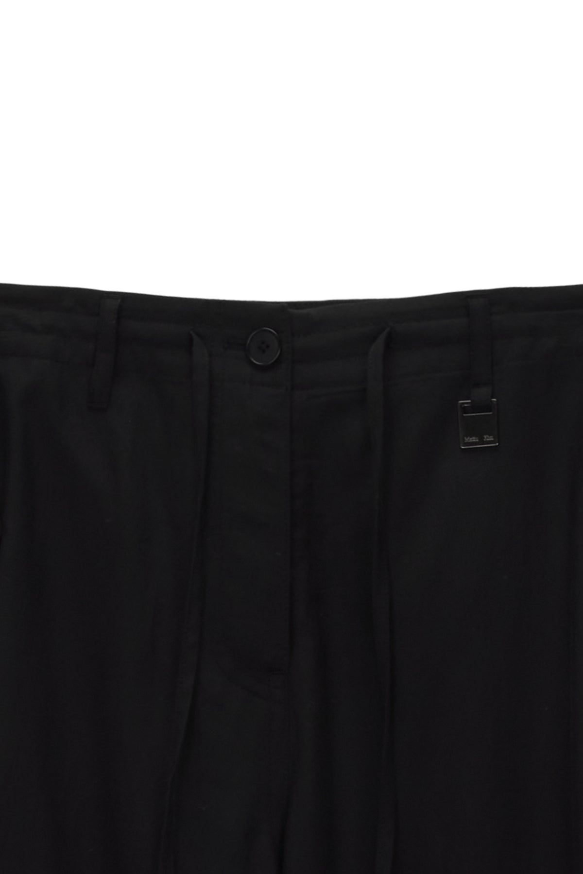 Matin Kim - String Point Big Pocket Cargo Pants (Black) product image 3 | TRAB K-Fashion Australia