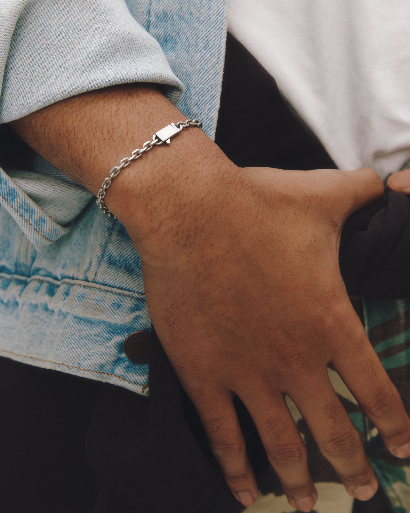 Numbering - Edge Cut Chain Bracelet #5926 product image 1 | TRAB K-Fashion Australia