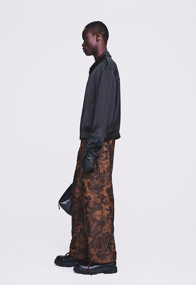 Tonywack - Super Fine Rayon Satin Zip Blouson (Black) product image 2 | TRAB K-Fashion Australia