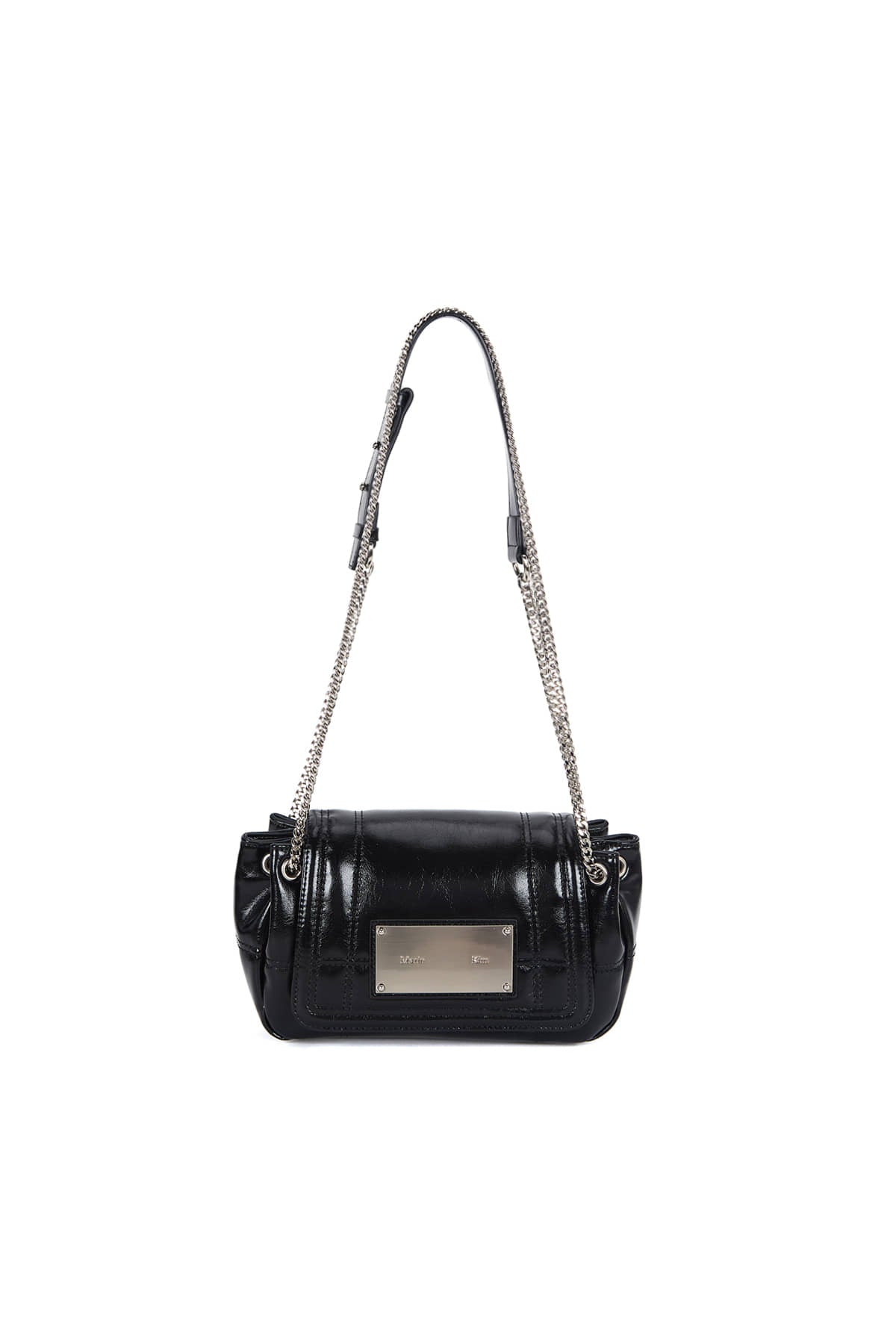 Matin Kim - Glossy Quilting Small Chain Bag (Black) product image 1 | TRAB K-Fashion Australia